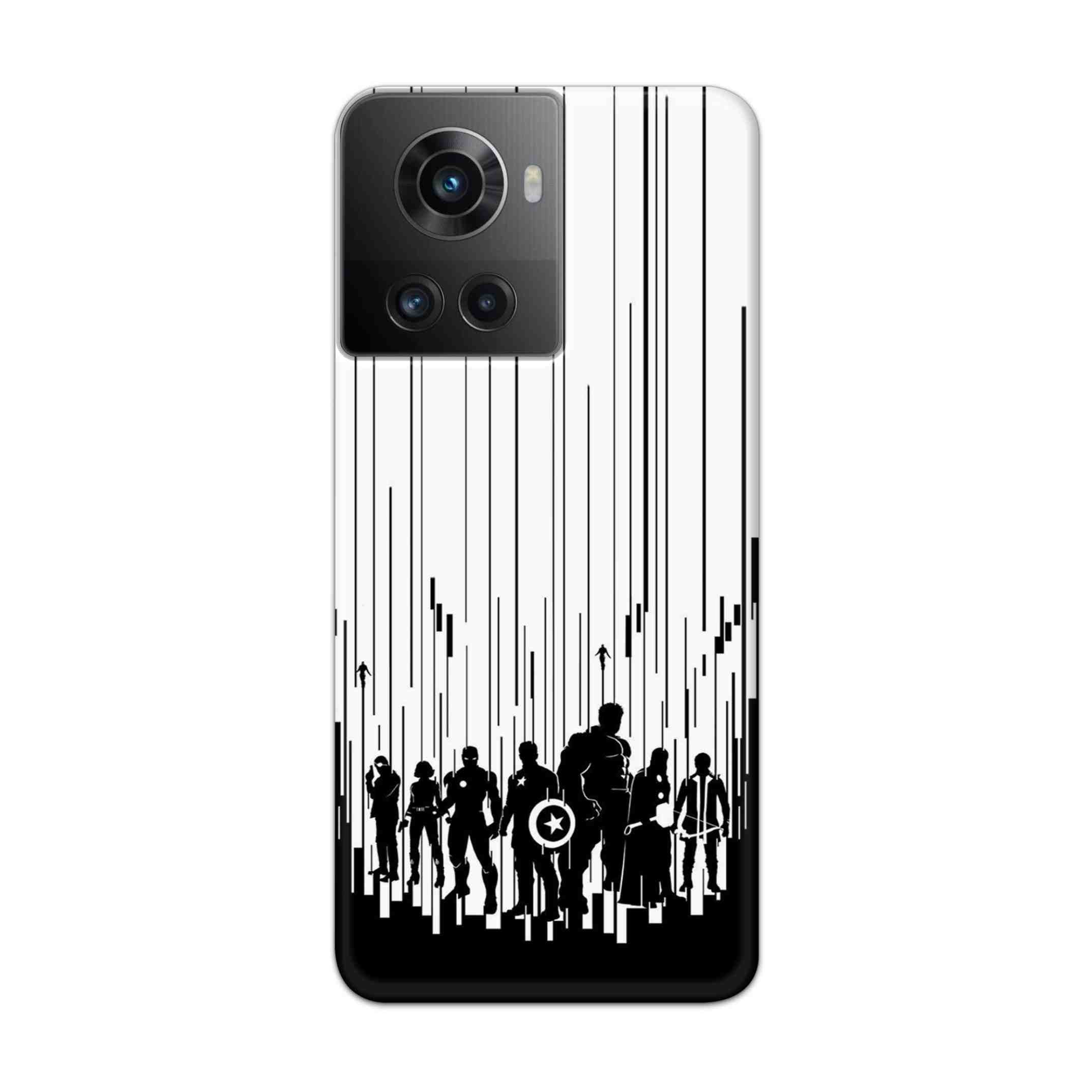 Buy Black And White Avengers Hard Back Mobile Phone Case Cover For Oneplus 10R Online