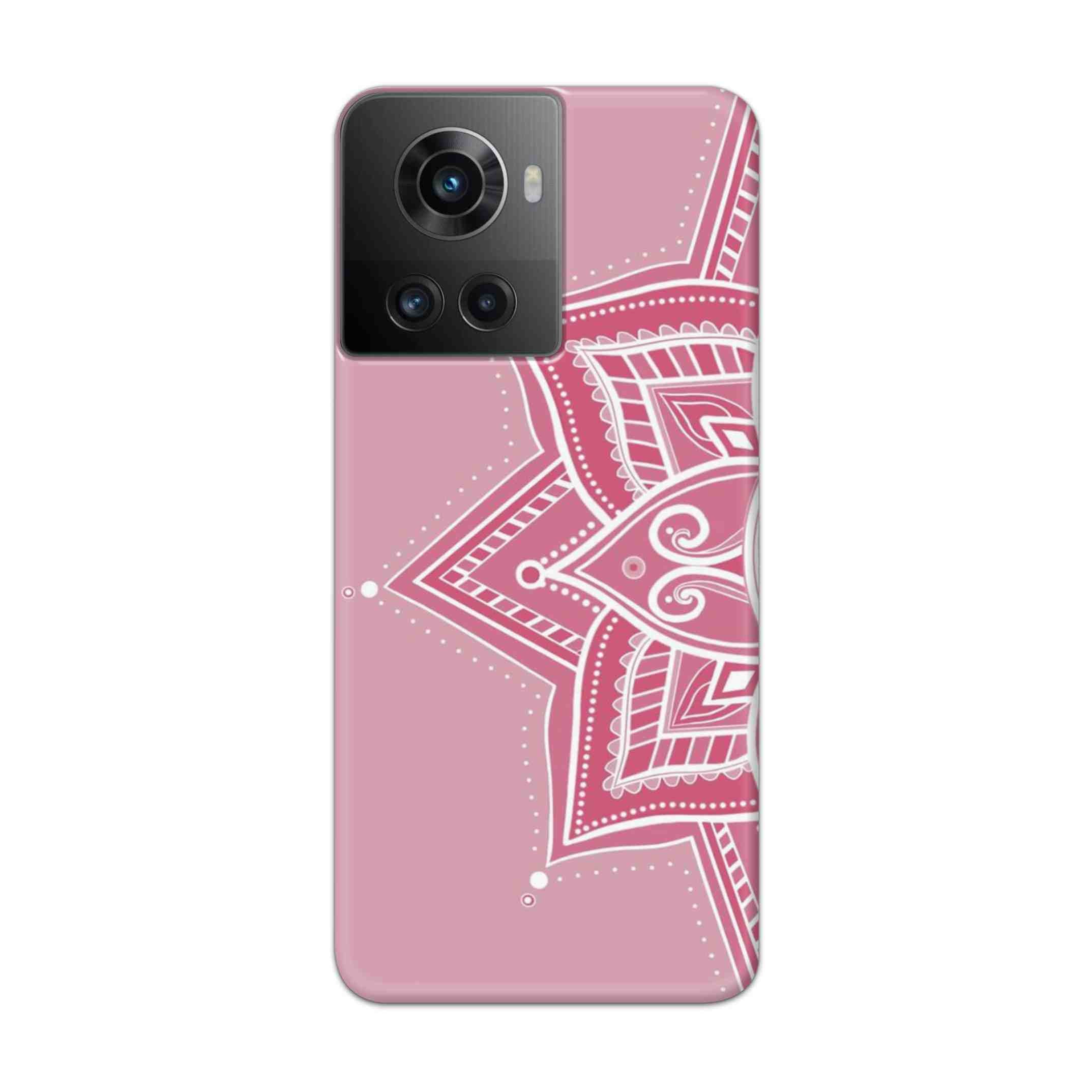 Buy Pink Rangoli Hard Back Mobile Phone Case Cover For Oneplus 10R Online