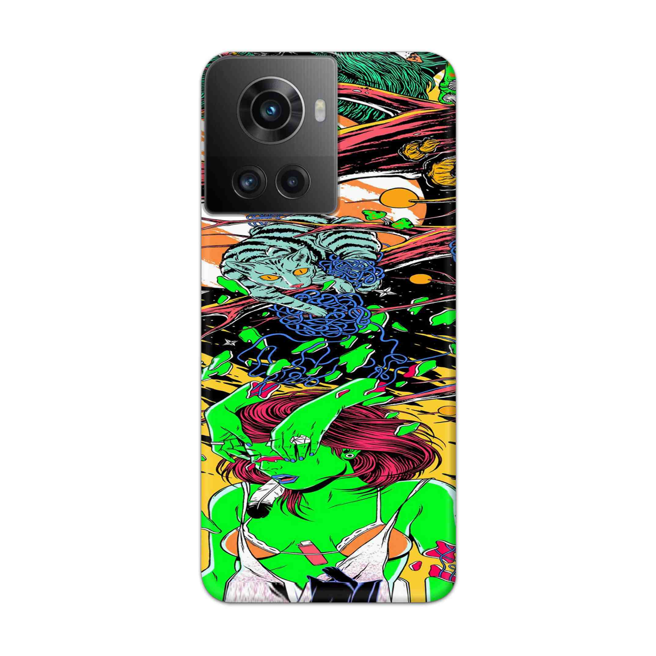 Buy Green Girl Art Hard Back Mobile Phone Case Cover For Oneplus 10R Online