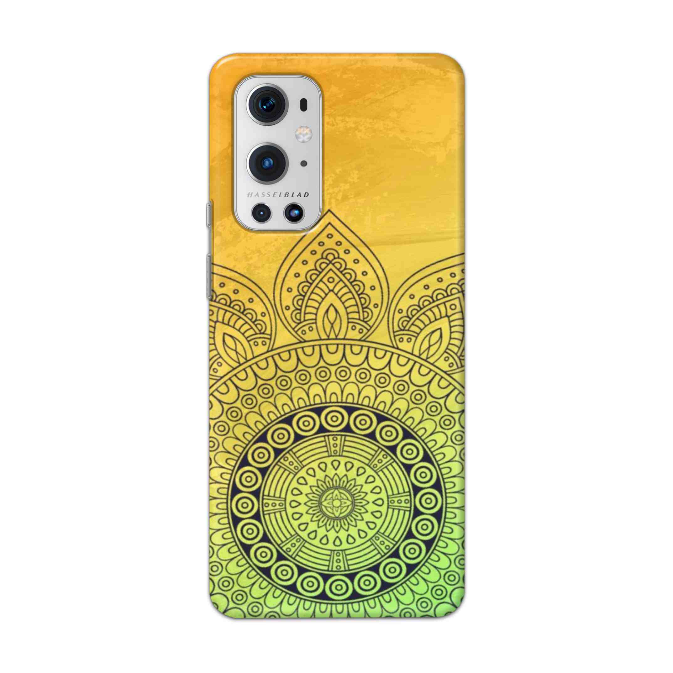 Buy Yellow Rangoli Hard Back Mobile Phone Case Cover For OnePlus 9 Pro Online