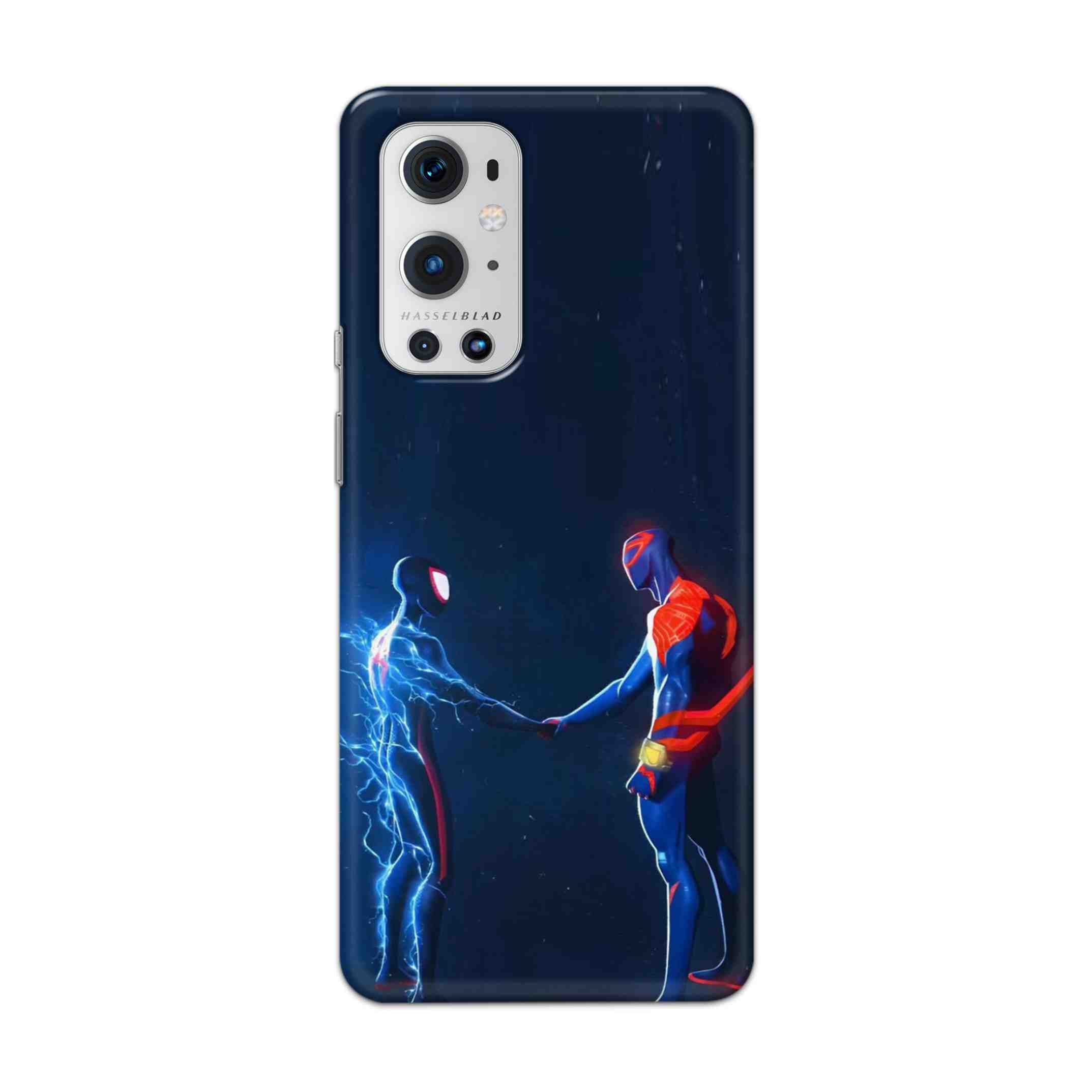 Buy Miles Morales Meet With Spiderman Hard Back Mobile Phone Case Cover For OnePlus 9 Pro Online