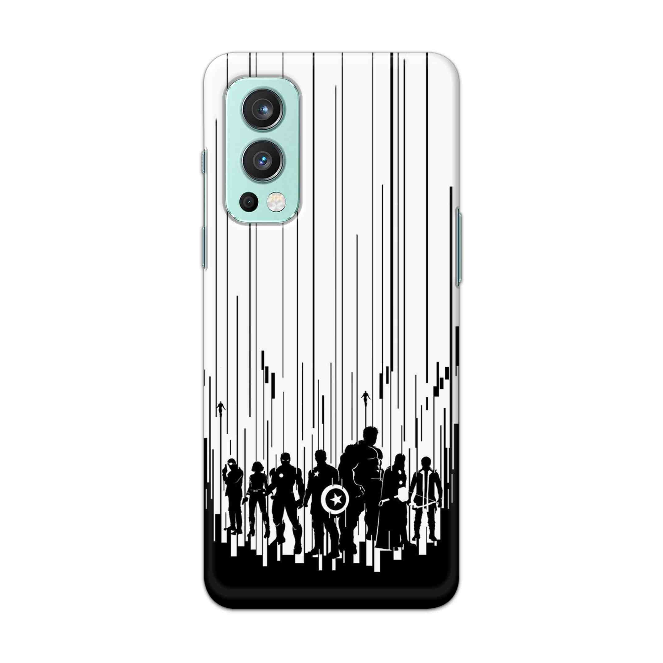 Buy Black And White Avengers Hard Back Mobile Phone Case Cover For OnePlus Nord 2 5G Online