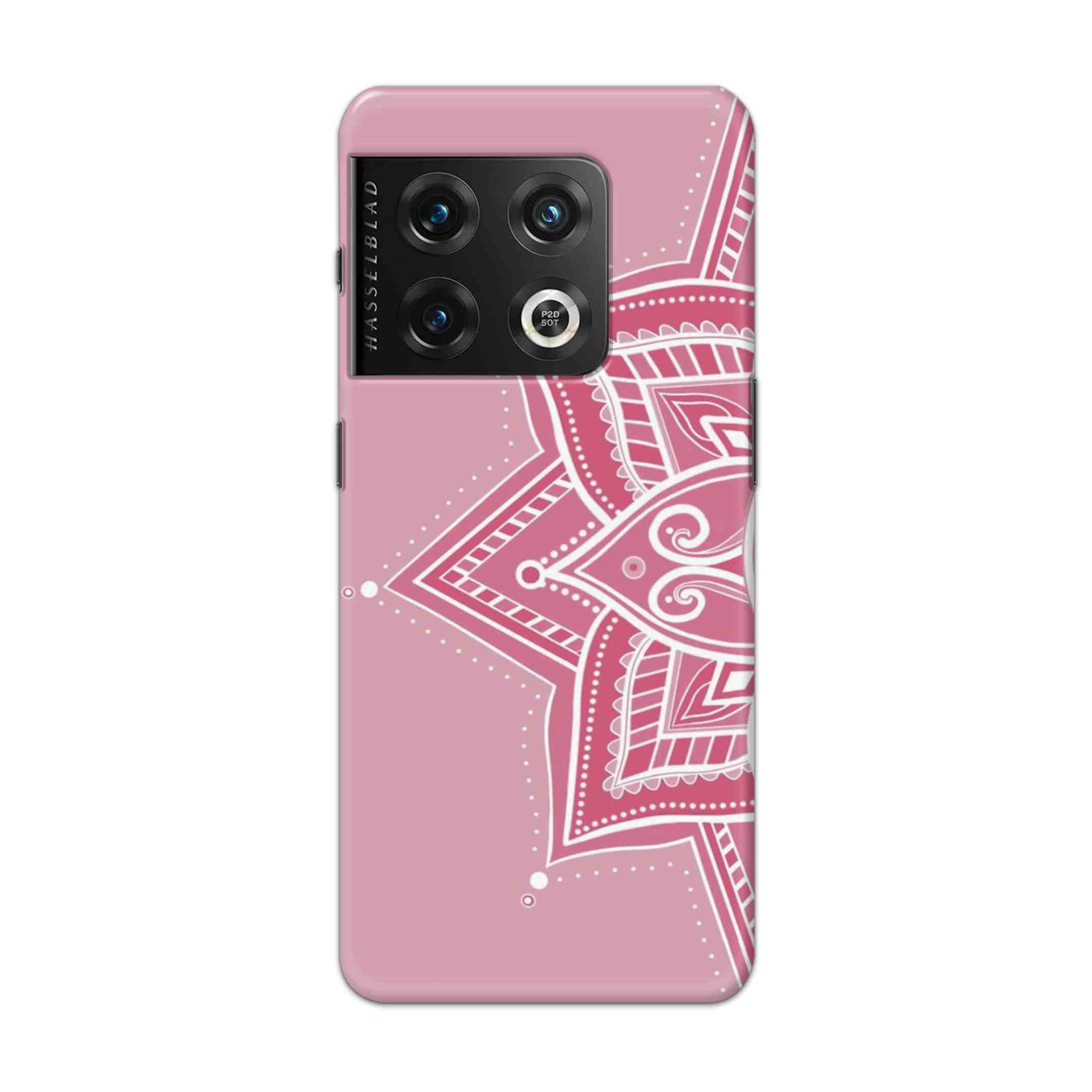 Buy Pink Rangoli Hard Back Mobile Phone Case Cover For Oneplus 10 Pro Online