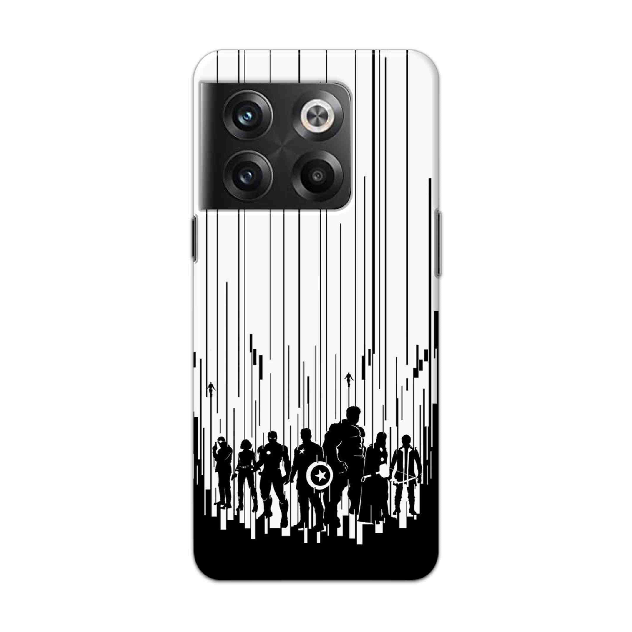 Buy Black And White Avengers Hard Back Mobile Phone Case Cover For Oneplus 10T Online