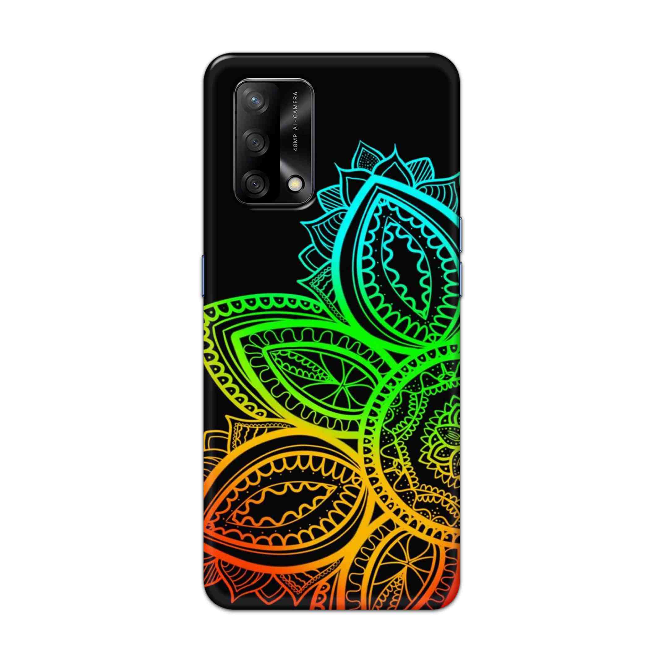 Buy Neon Mandala Hard Back Mobile Phone Case Cover For Oppo F19 Online