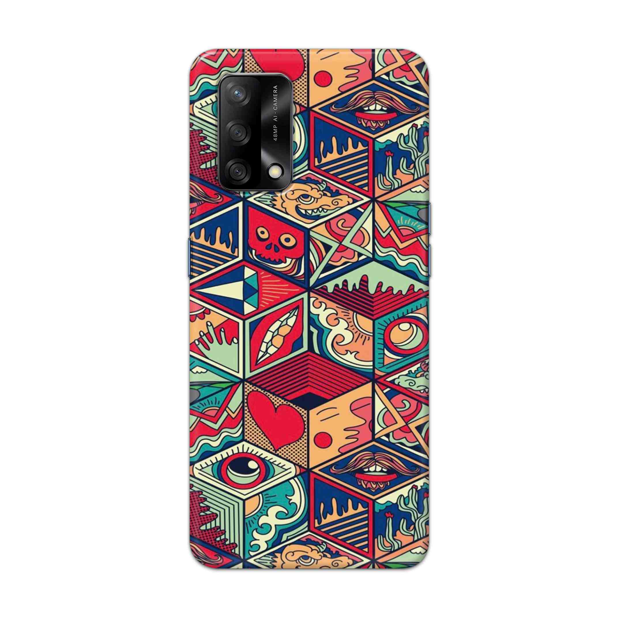 Buy Face Mandala Hard Back Mobile Phone Case Cover For Oppo F19 Online