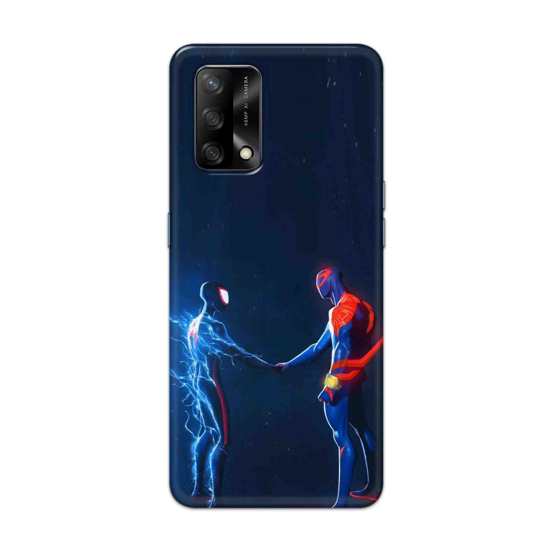 Buy Miles Morales Meet With Spiderman Hard Back Mobile Phone Case Cover For Oppo F19 Online