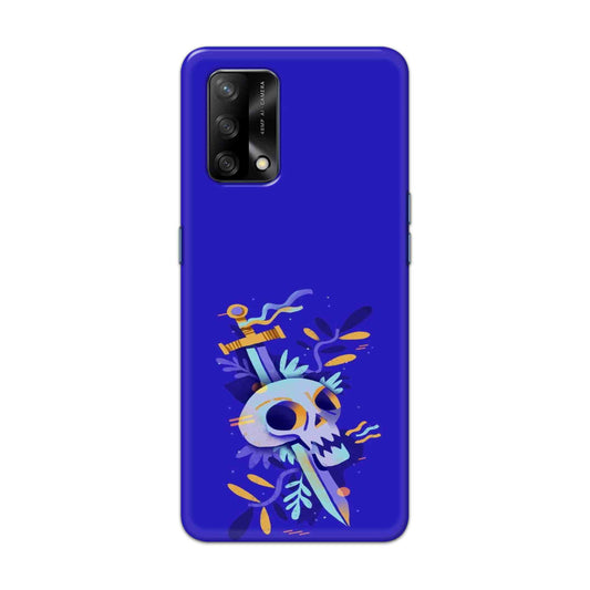 Buy Blue Skull Hard Back Mobile Phone Case Cover For Oppo F19 Online