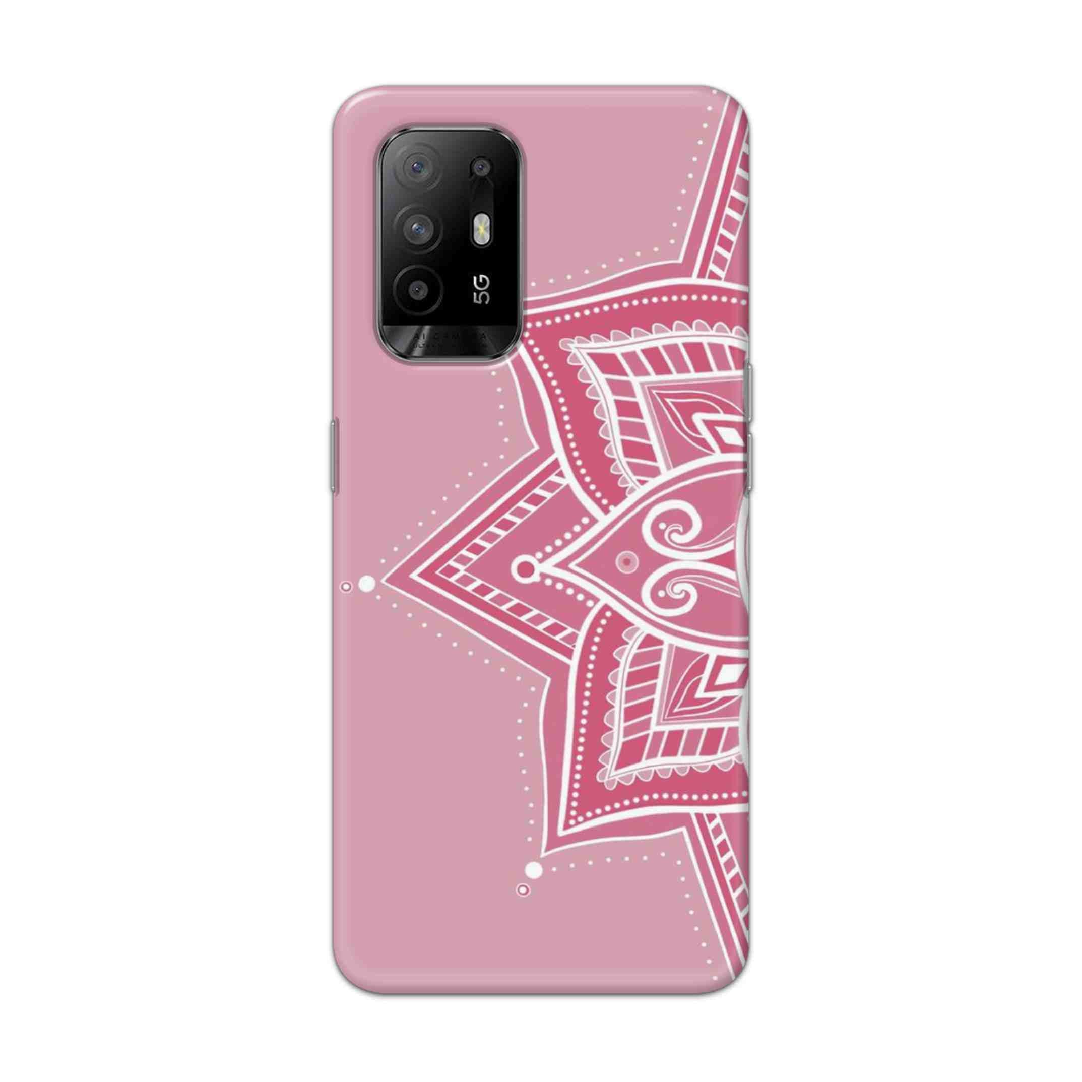 Buy Pink Rangoli Hard Back Mobile Phone Case Cover For Oppo F19 Pro Plus Online