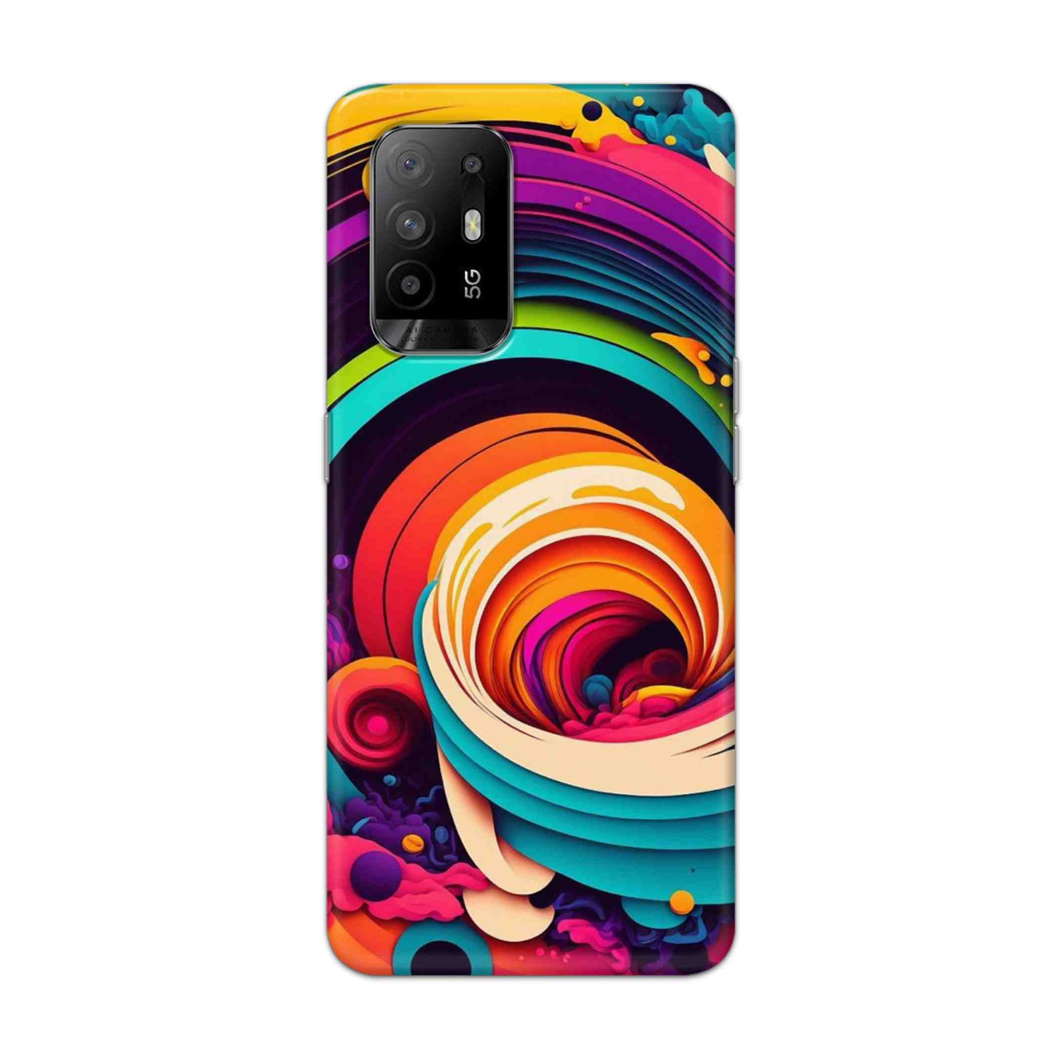 Buy Colour Circle Hard Back Mobile Phone Case Cover For Oppo F19 Pro Plus Online