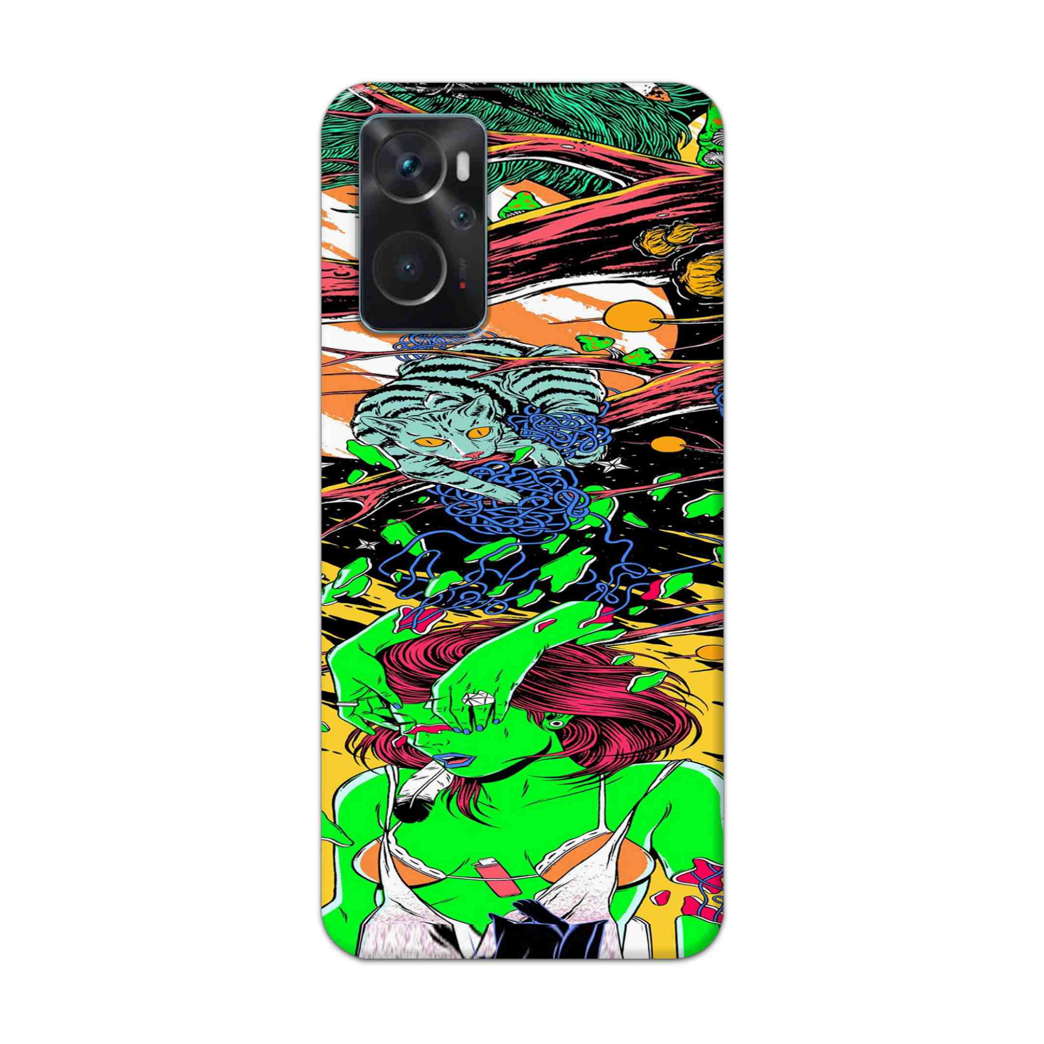 Buy Green Girl Art Hard Back Mobile Phone Case Cover For Oppo K10 Online
