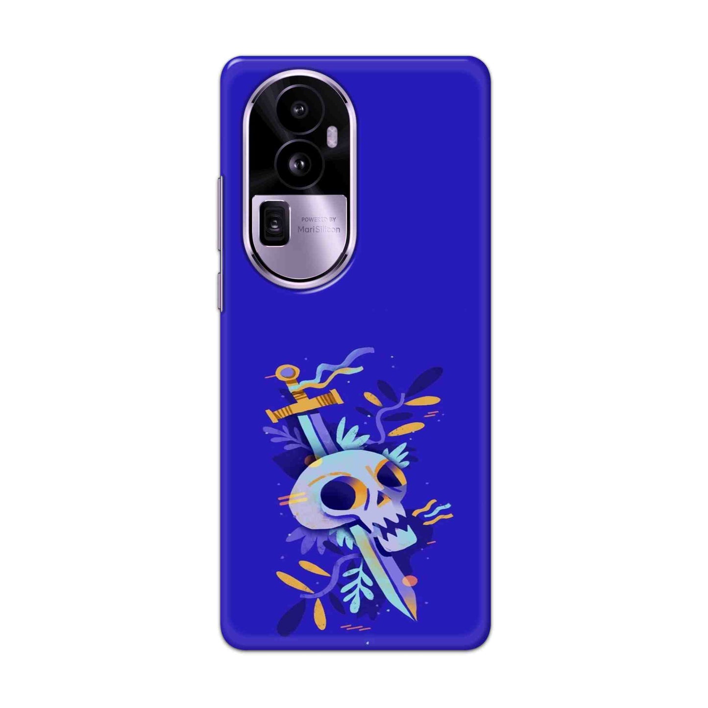 Buy Blue Skull Hard Back Mobile Phone Case Cover For Oppo Reno 10 Pro Plus Online