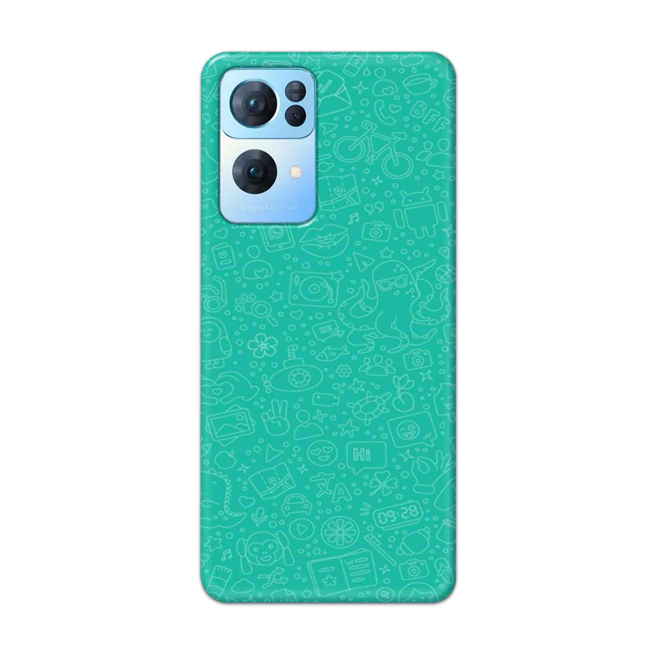 Buy Whatsapp Hard Back Mobile Phone Case Cover For Oppo Reno 7 Pro Online