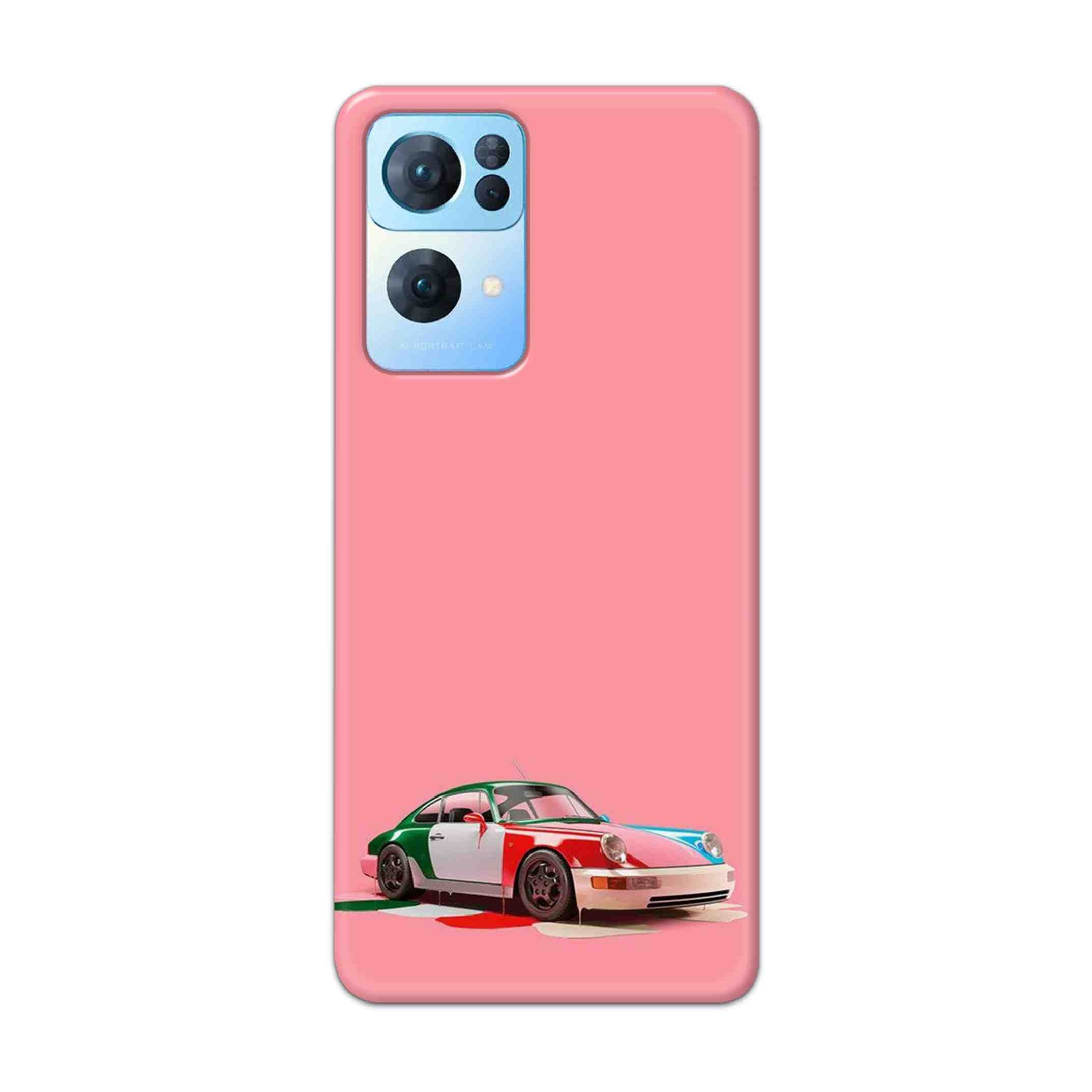 Buy Pink Porche Hard Back Mobile Phone Case Cover For Oppo Reno 7 Pro Online