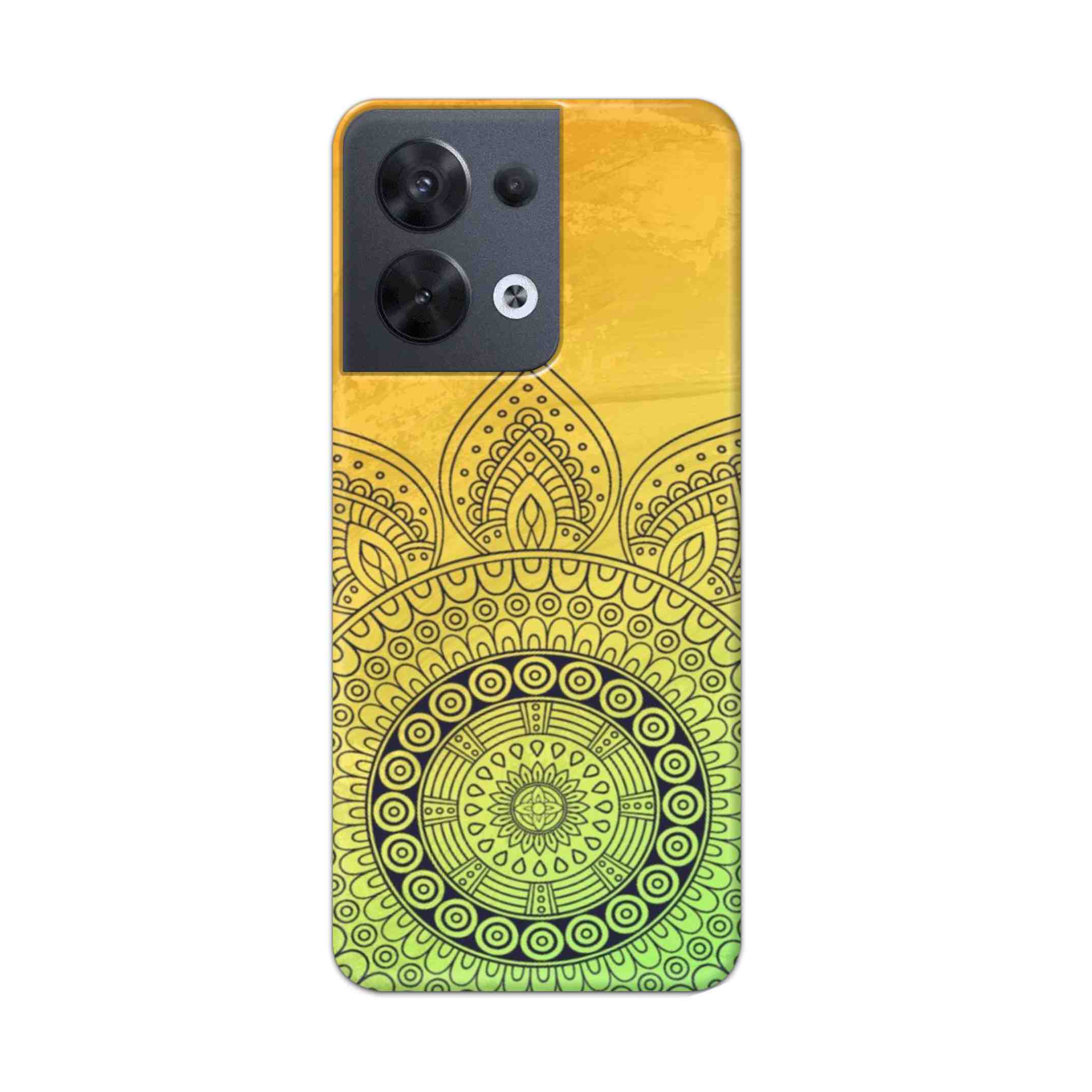 Buy Yellow Rangoli Hard Back Mobile Phone Case/Cover For Oppo Reno 8 5G Online