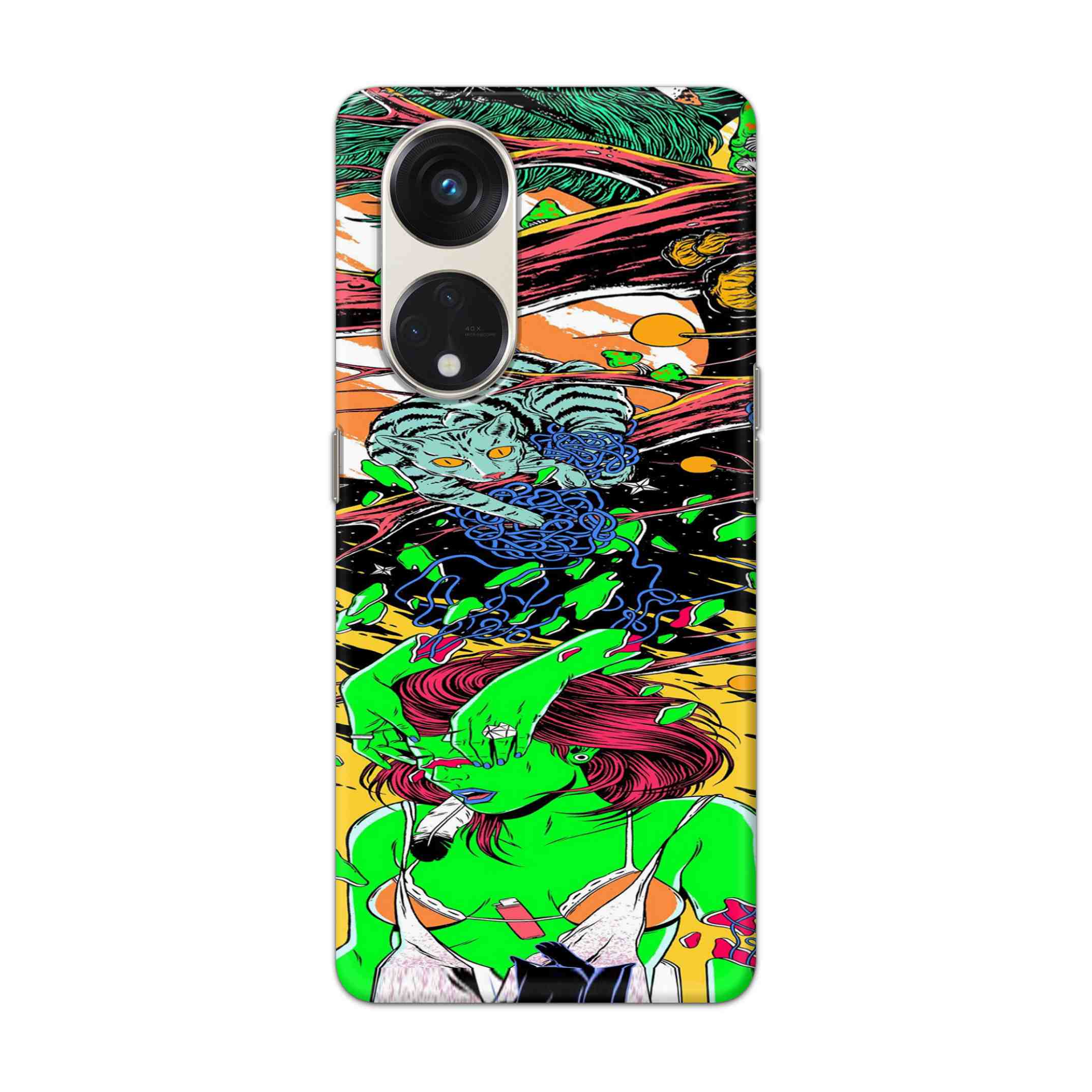 Buy Green Girl Art Hard Back Mobile Phone Case/Cover For Oppo Reno 8T 5g Online