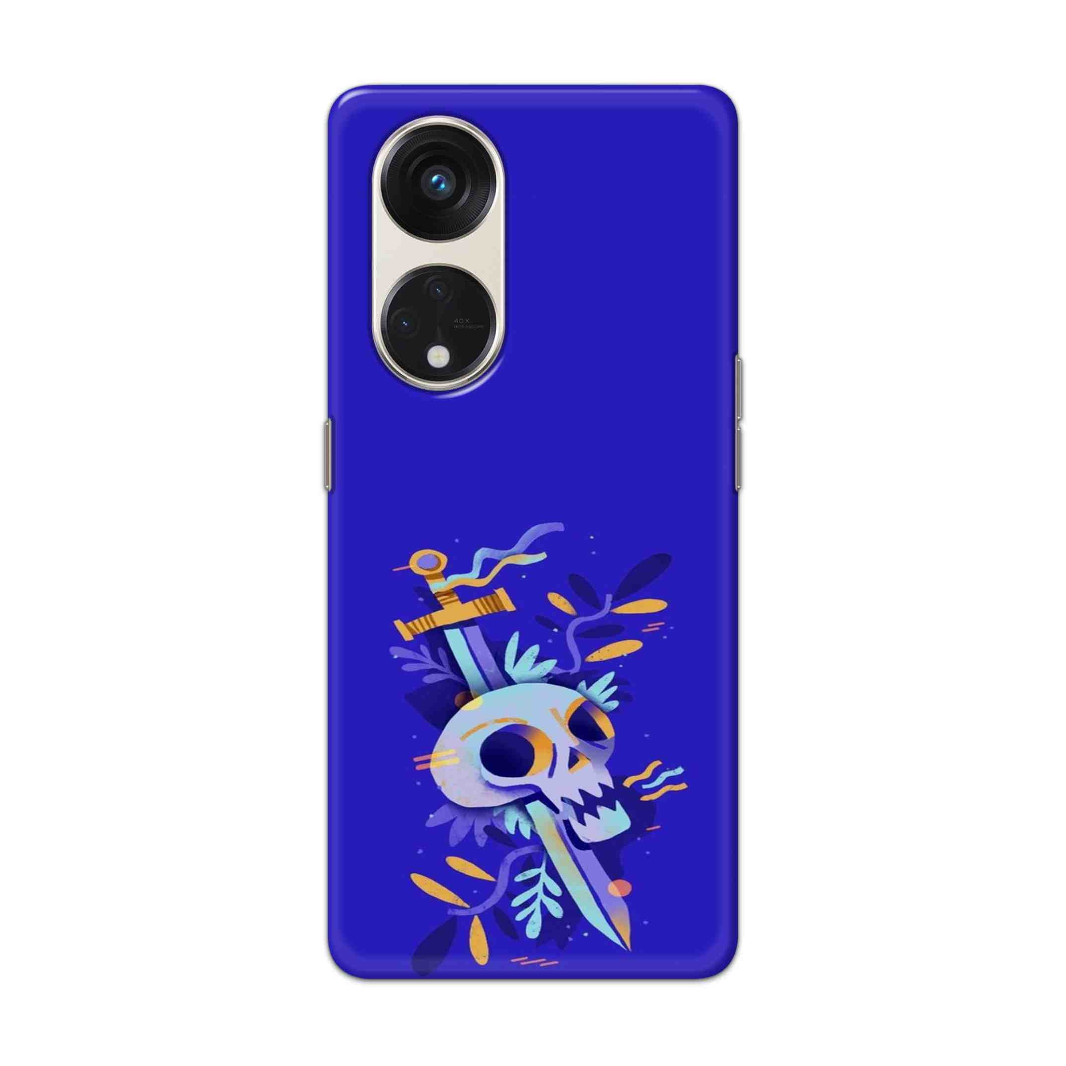 Buy Blue Skull Hard Back Mobile Phone Case/Cover For Oppo Reno 8T 5g Online