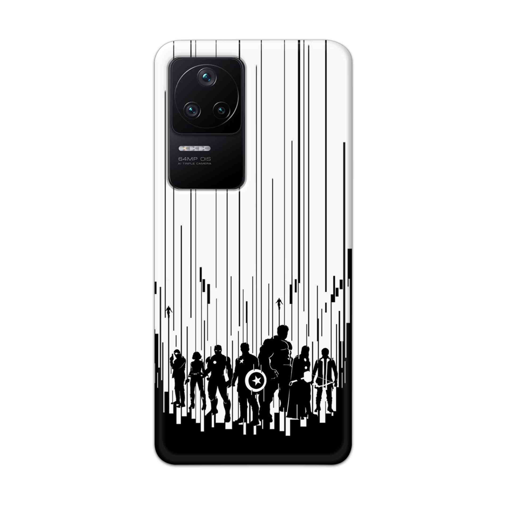 Buy Black And White Avengers Hard Back Mobile Phone Case Cover For Poco F4 5G Online