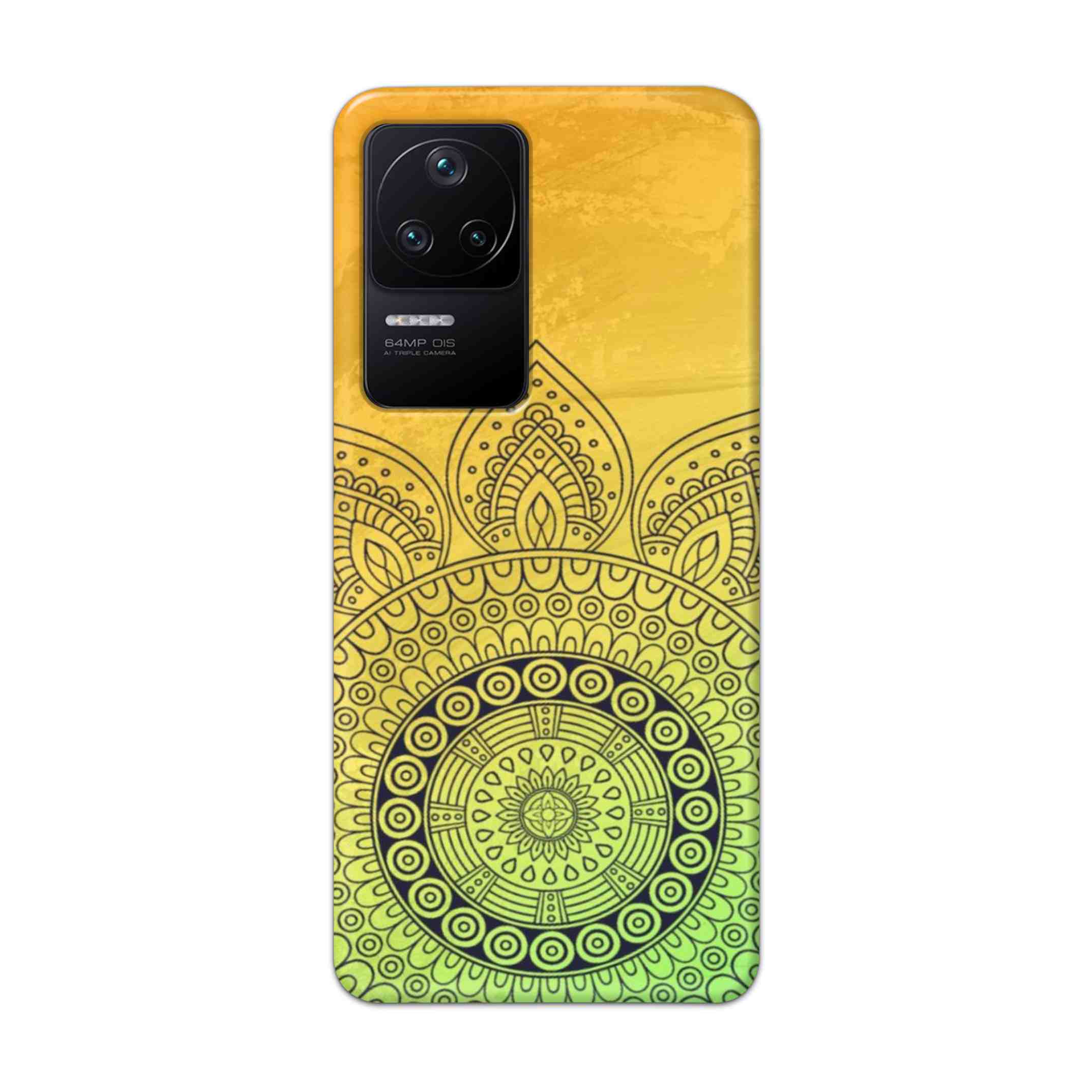 Buy Yellow Rangoli Hard Back Mobile Phone Case Cover For Poco F4 5G Online