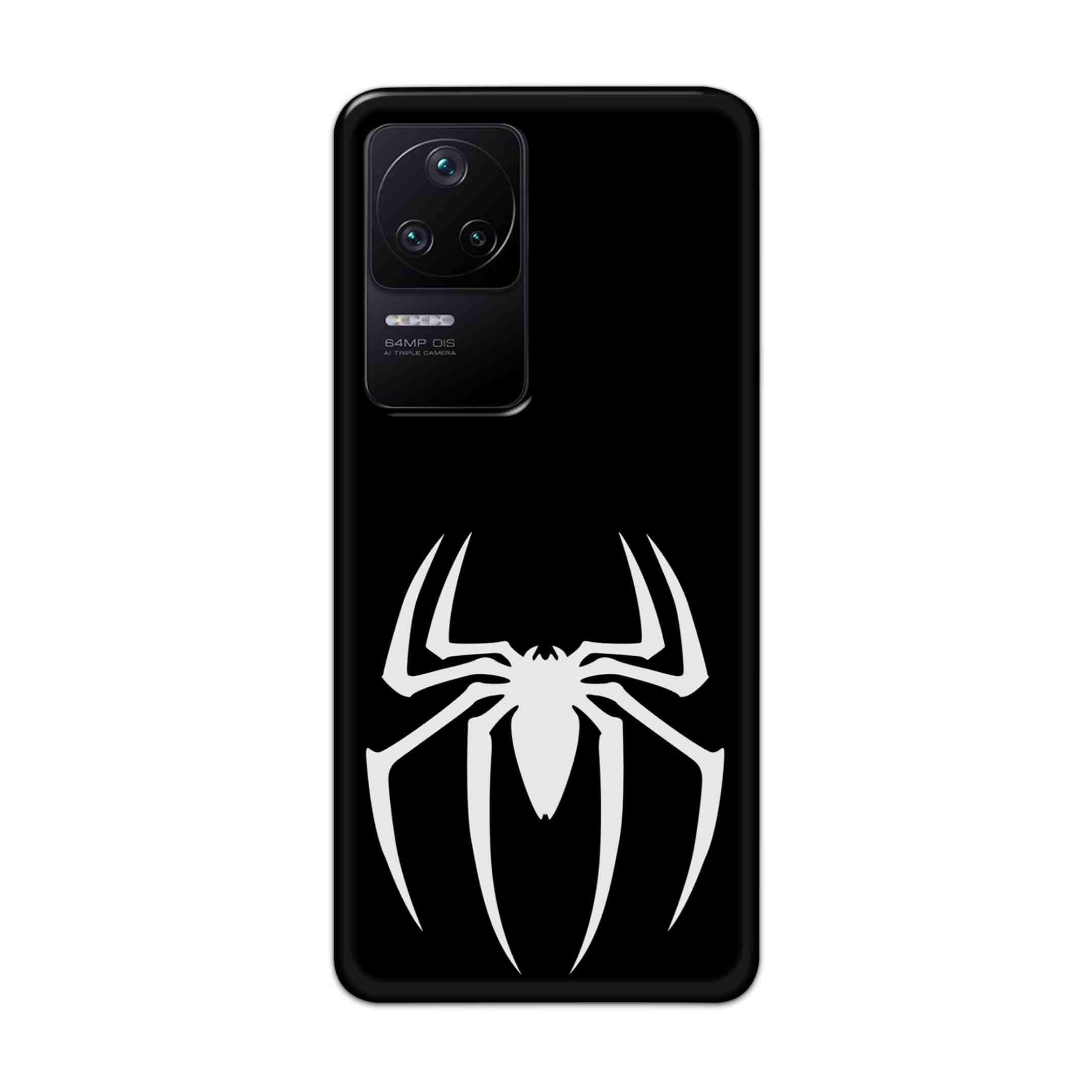 Buy Black Spiderman Logo Hard Back Mobile Phone Case Cover For Poco F4 5G Online