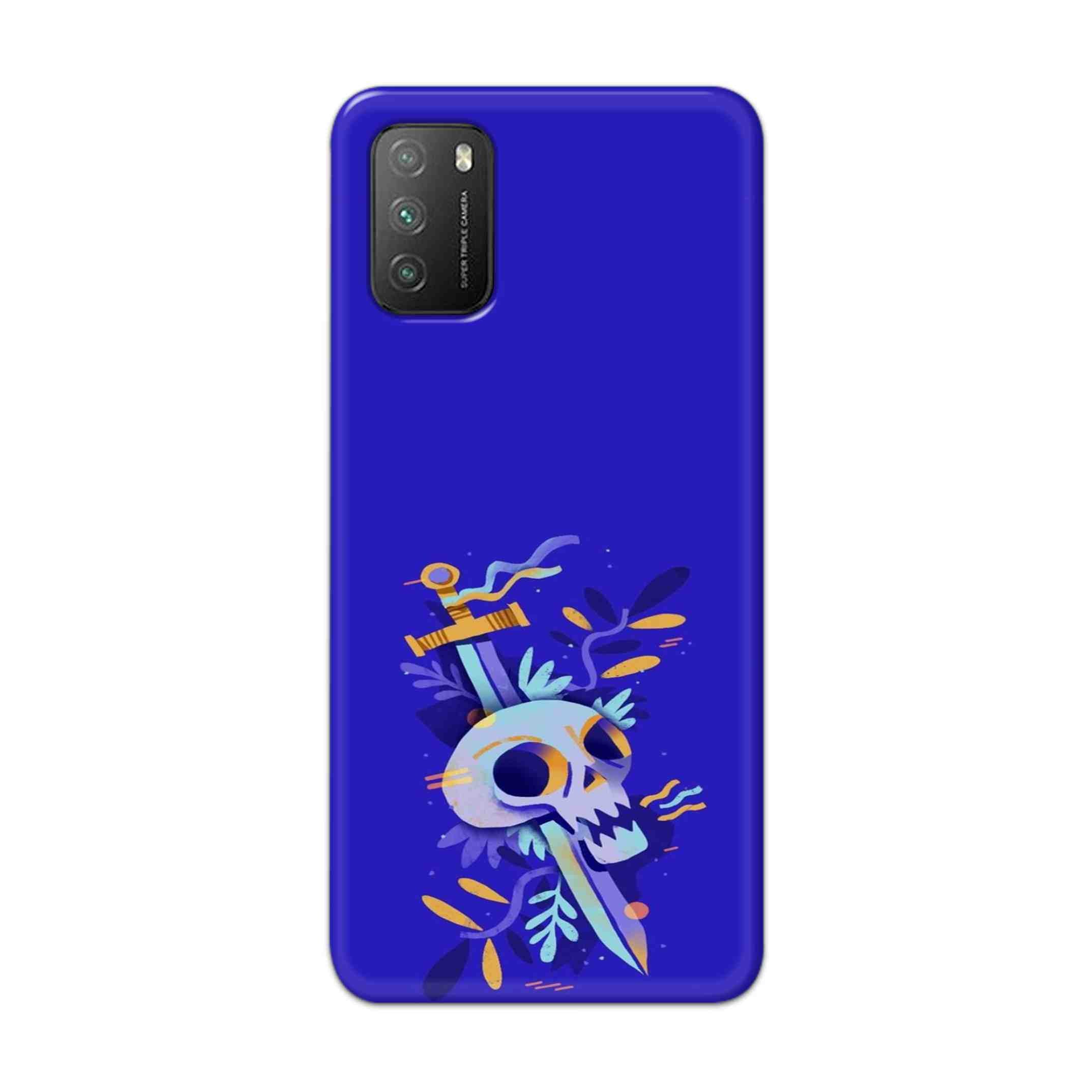 Buy Blue Skull Hard Back Mobile Phone Case Cover For Poco M3 Online