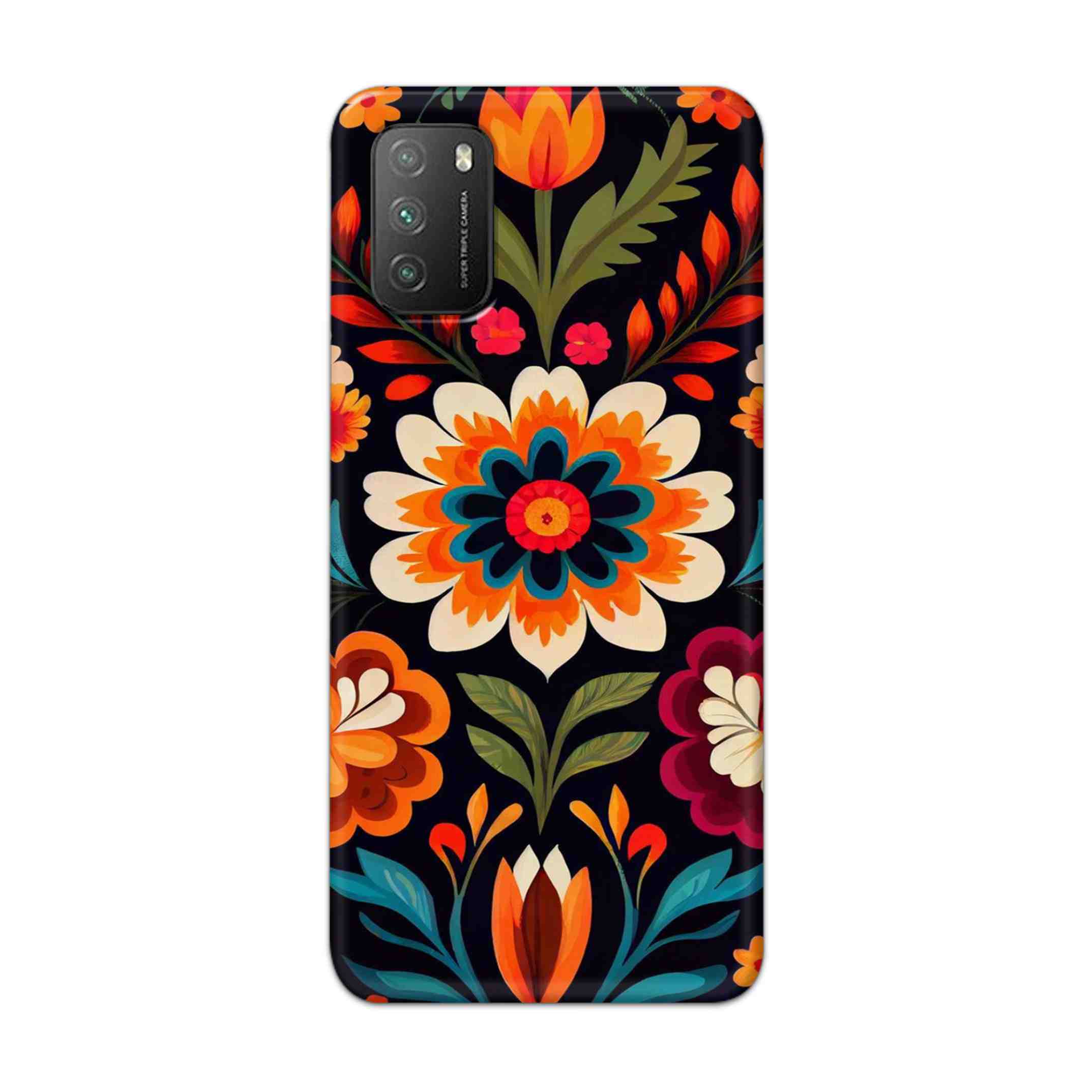 Buy Flower Hard Back Mobile Phone Case Cover For Poco M3 Online