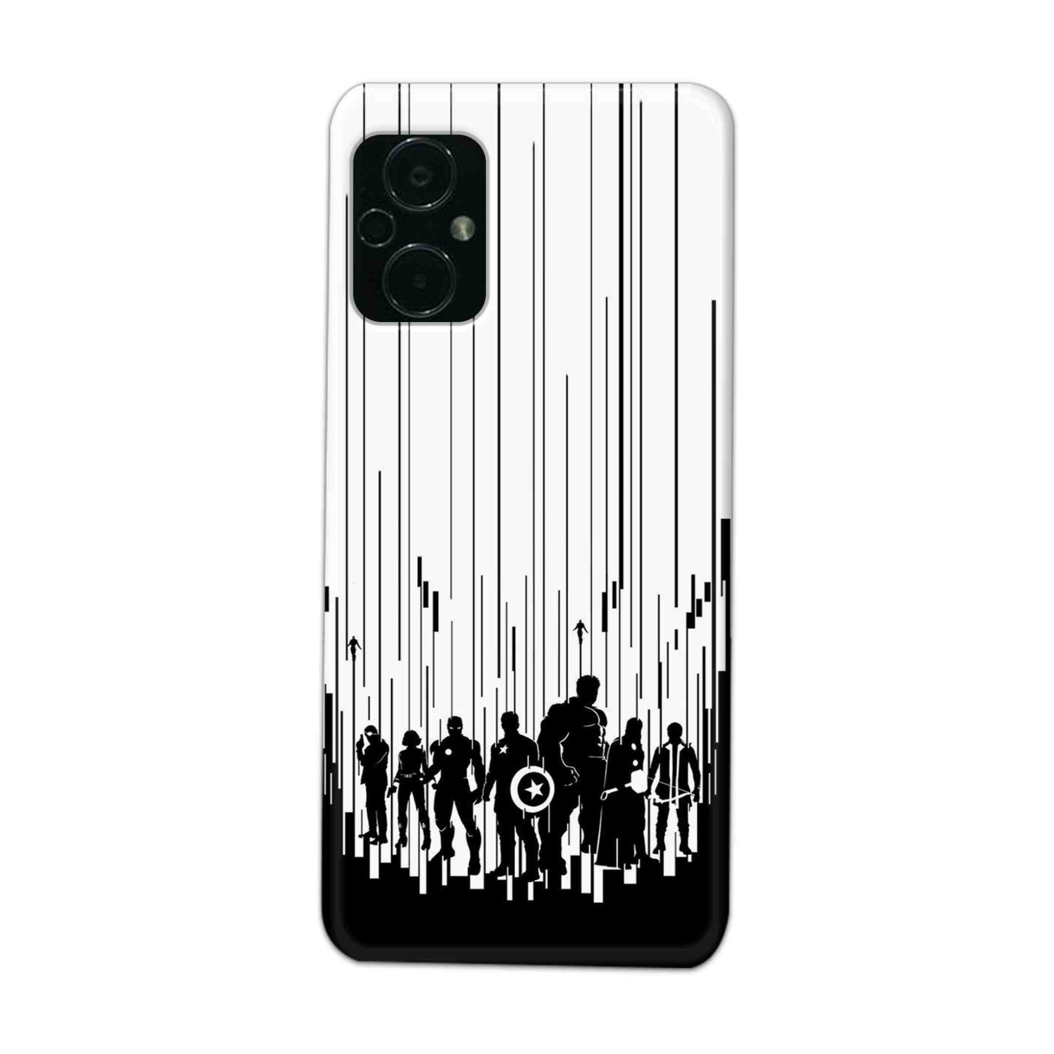 Buy Black And White Avanegers Hard Back Mobile Phone Case/Cover For Poco M5 Online
