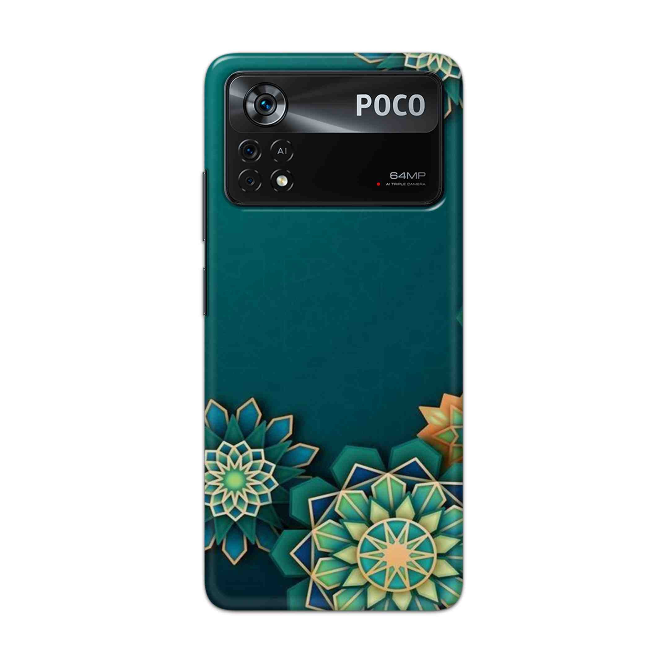 Buy Green Flower Hard Back Mobile Phone Case Cover For Poco X4 Pro 5G Online