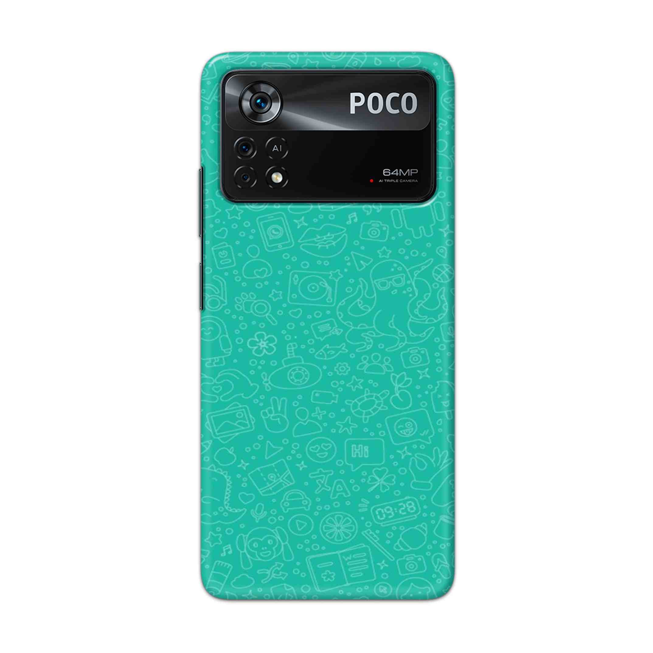 Buy Whatsapp Hard Back Mobile Phone Case Cover For Poco X4 Pro 5G Online