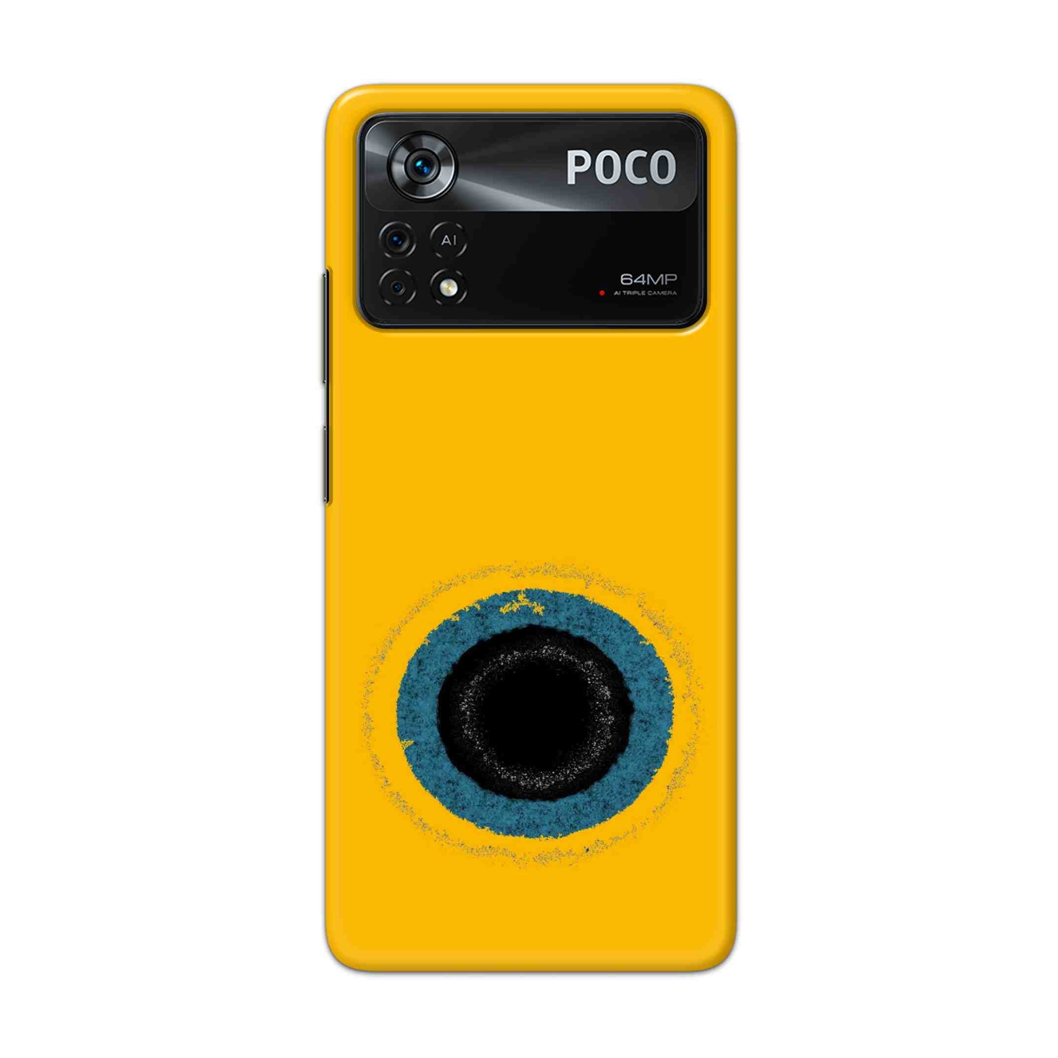 Buy Dark Hole With Yellow Background Hard Back Mobile Phone Case Cover For Poco X4 Pro 5G Online