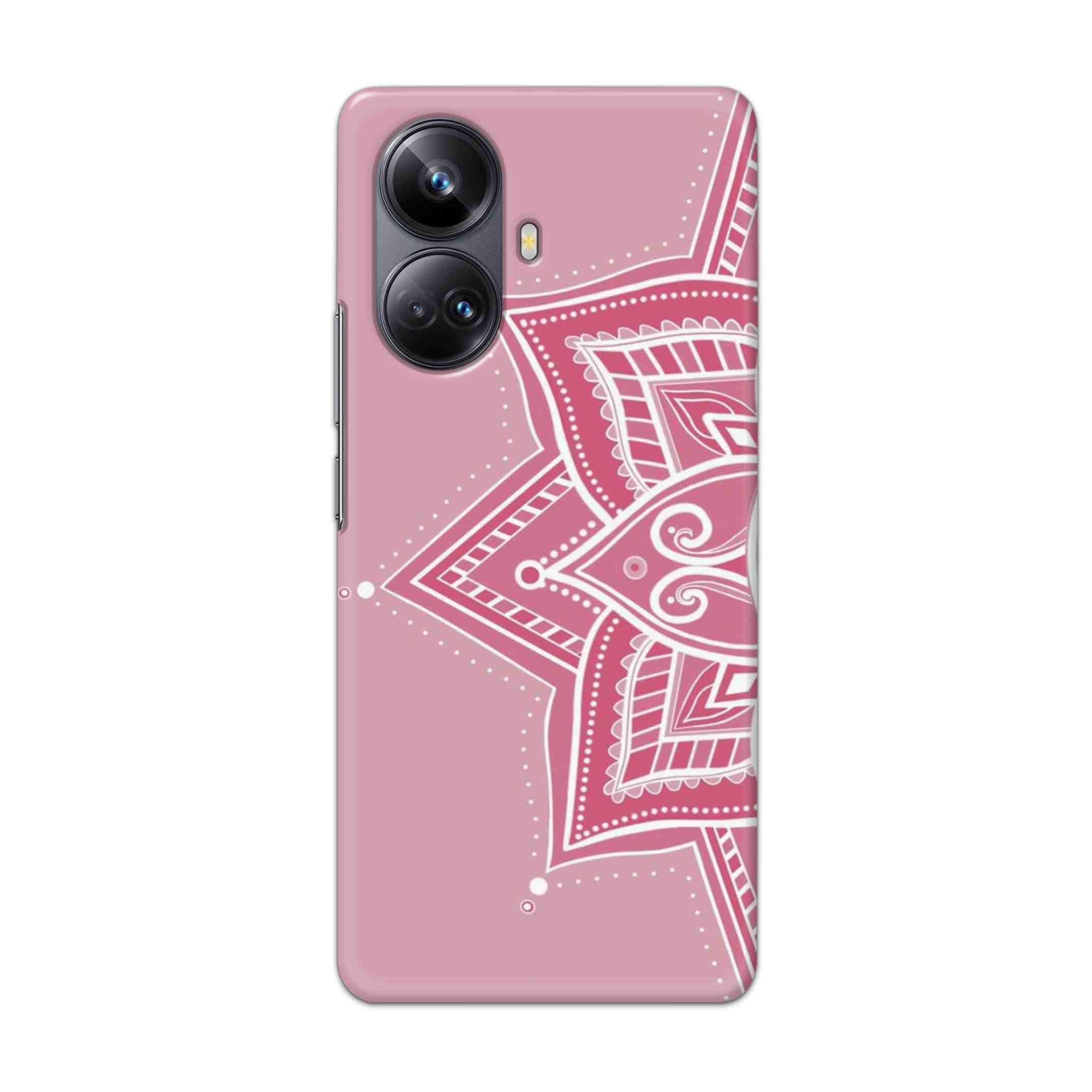 Buy Pink Rangoli Hard Back Mobile Phone Case Cover For Realme 10 Pro Plus Online