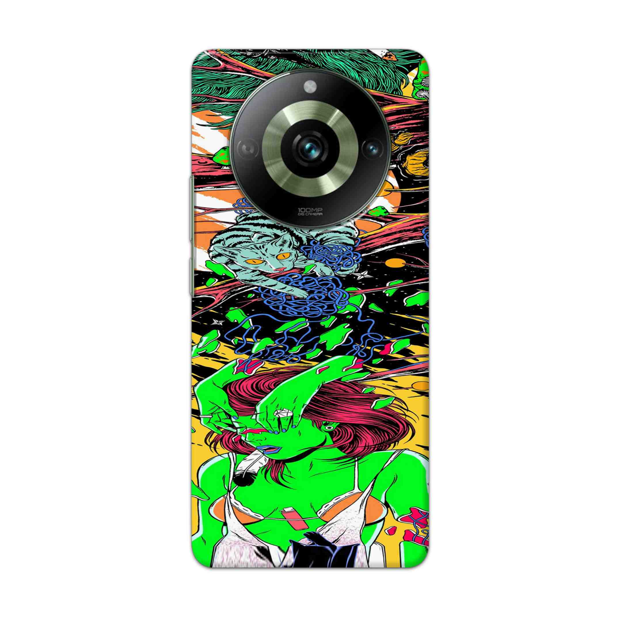 Buy Green Girl Art Hard Back Mobile Phone Case Cover For Realme11 pro5g Online