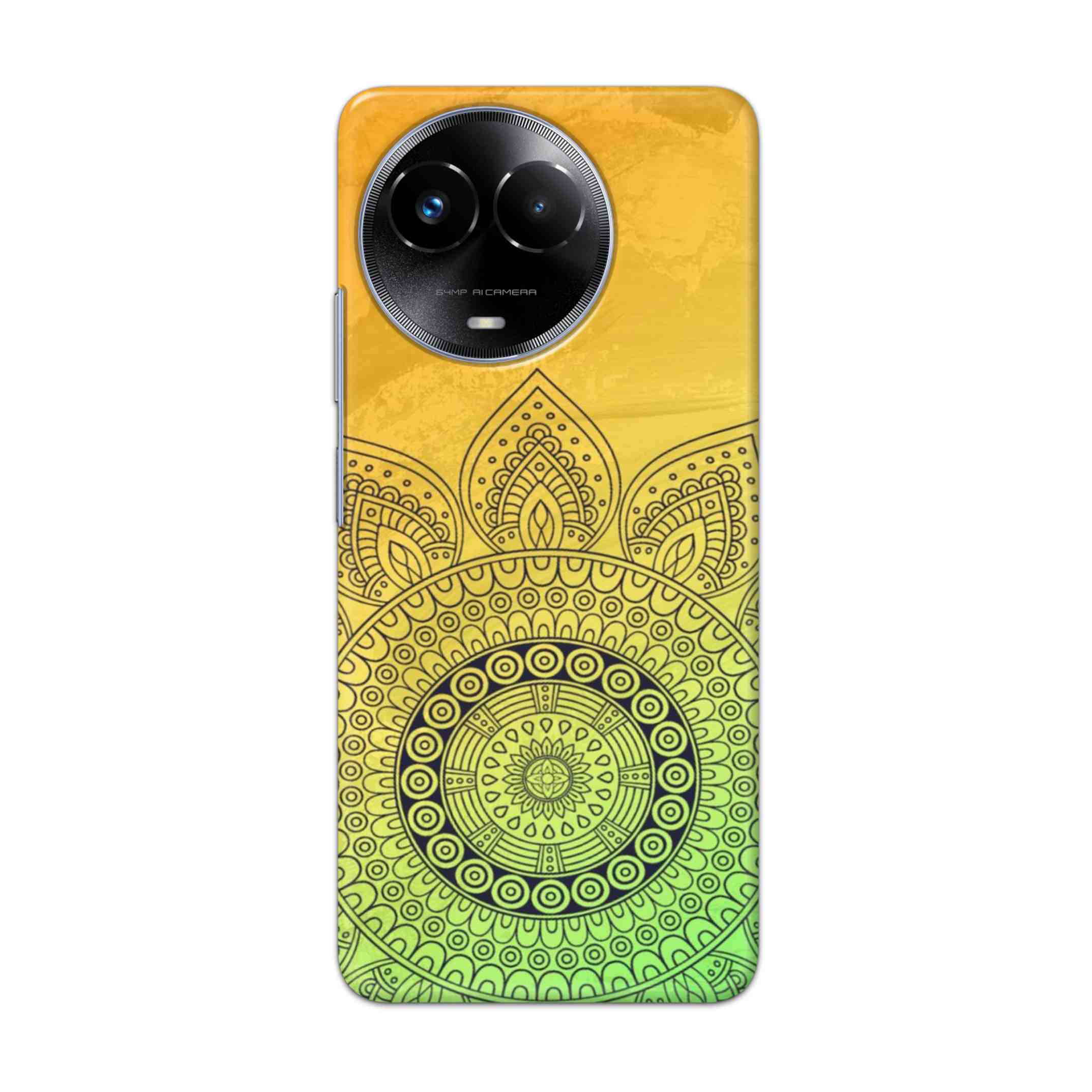 Buy Yellow Rangoli Hard Back Mobile Phone Case/Cover For Realme 11x 5G Online