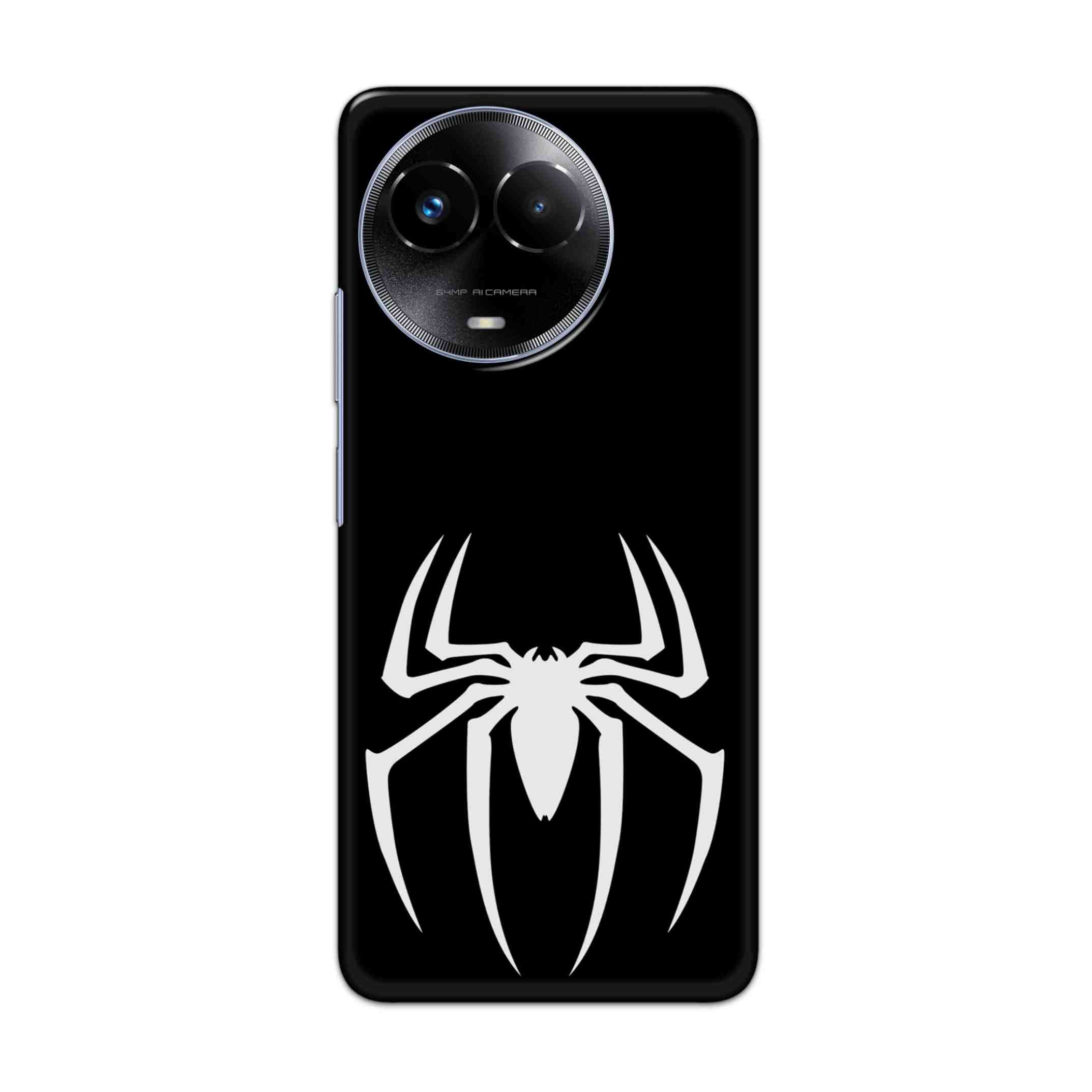 Buy Black Spiderman Logo Hard Back Mobile Phone Case/Cover For Realme 11x 5G Online