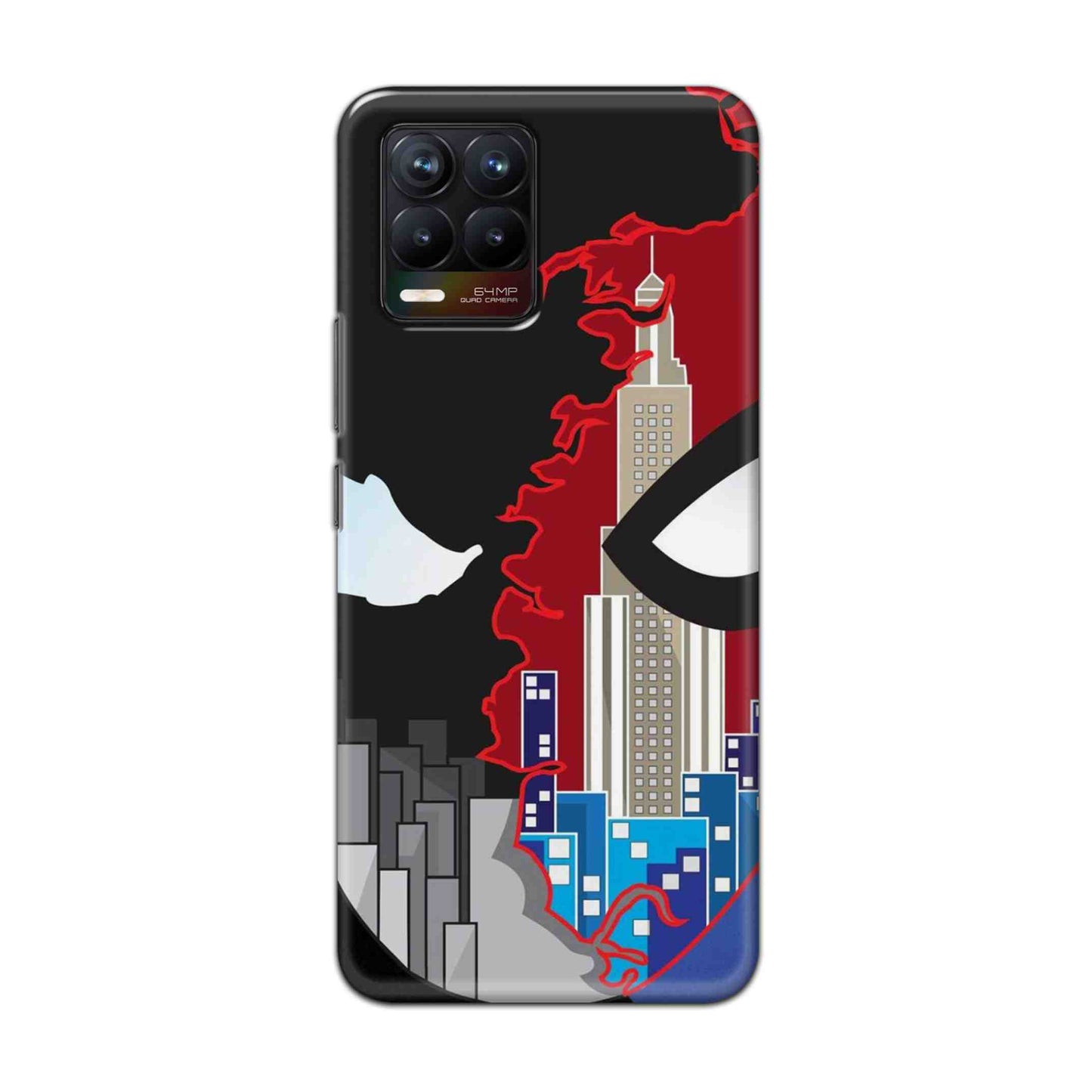 Buy Red And Black Spiderman Hard Back Mobile Phone Case Cover For Realme 8 Online