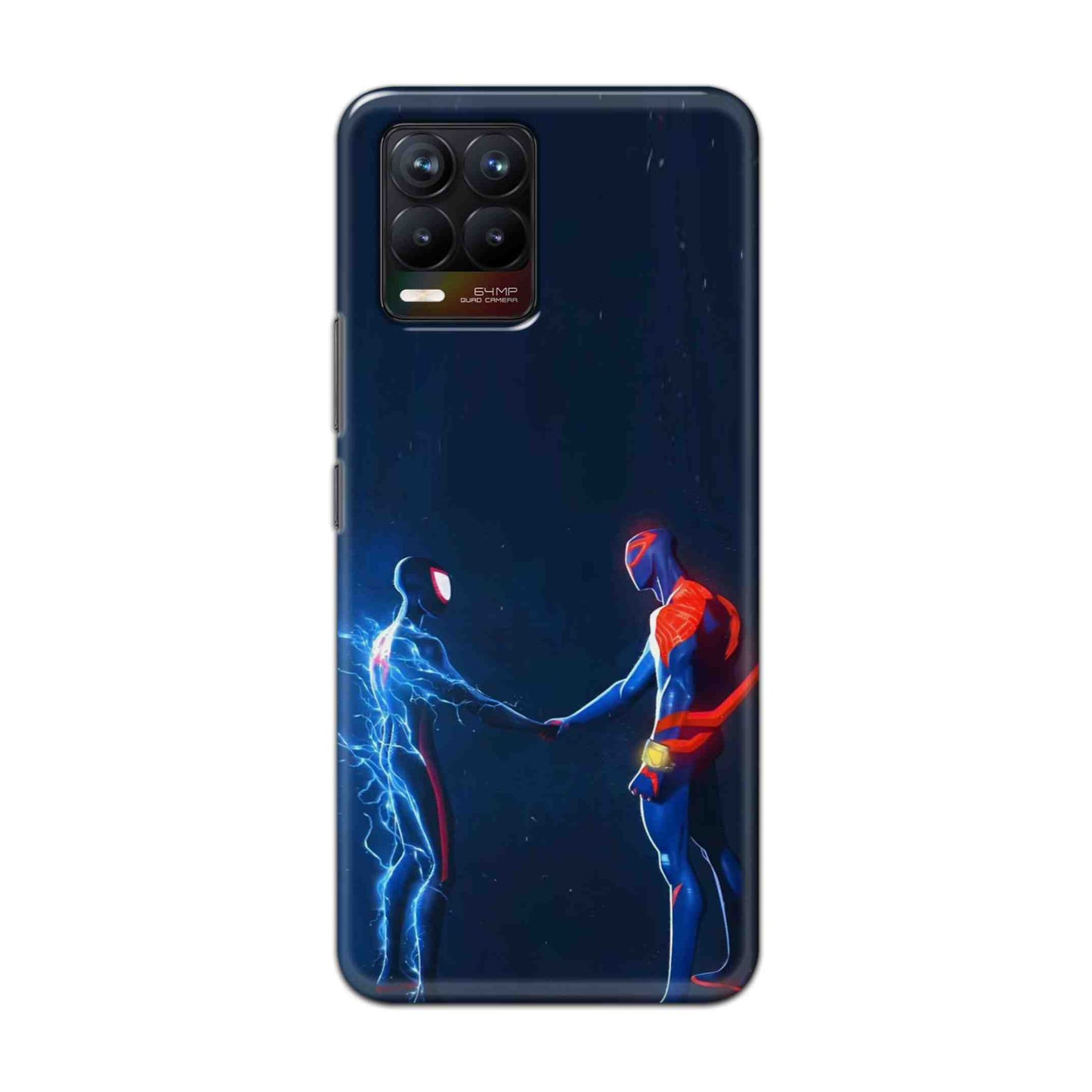 Buy Miles Morales Meet With Spiderman Hard Back Mobile Phone Case Cover For Realme 8 Online