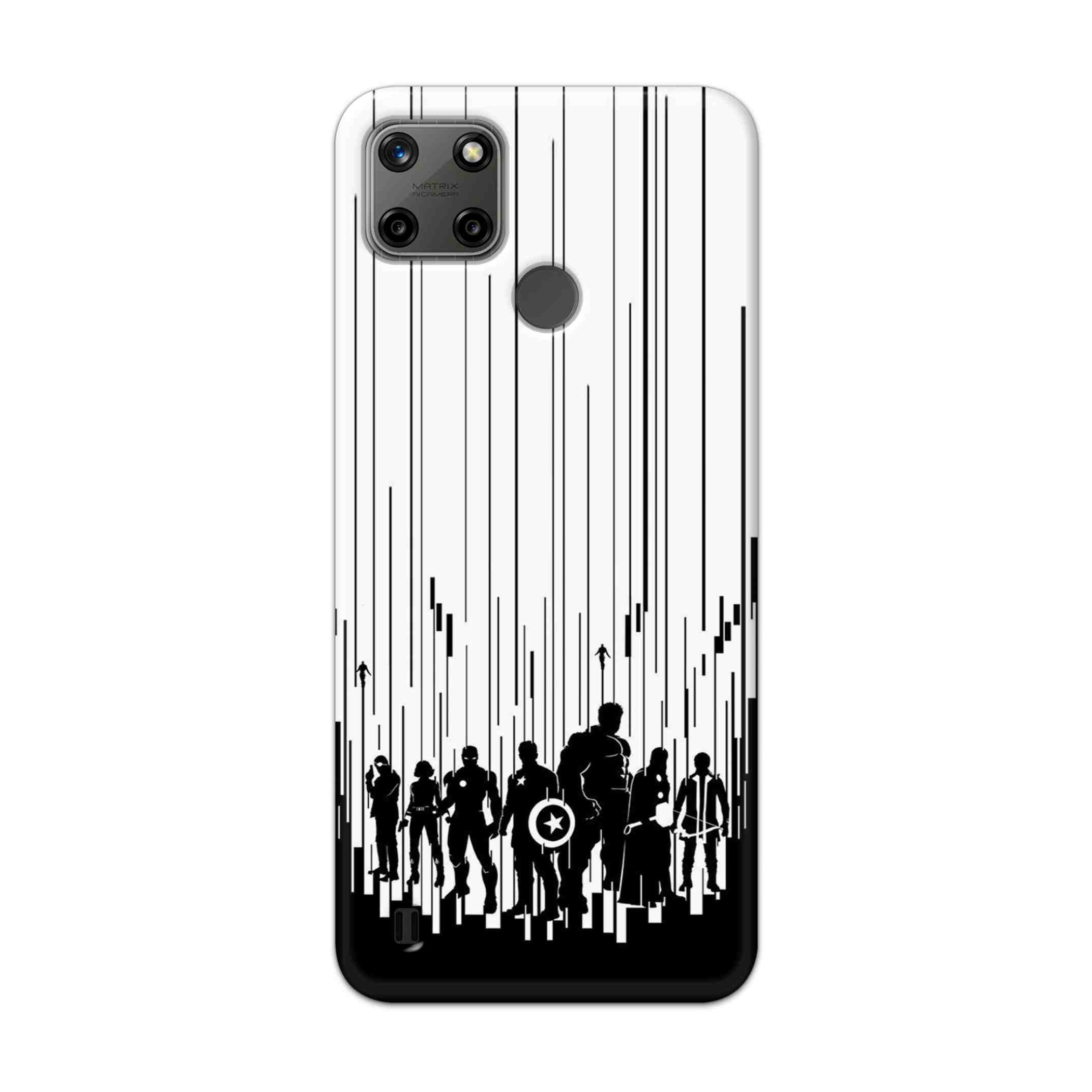 Buy Black And White Avengers Hard Back Mobile Phone Case Cover For Realme C25Y Online