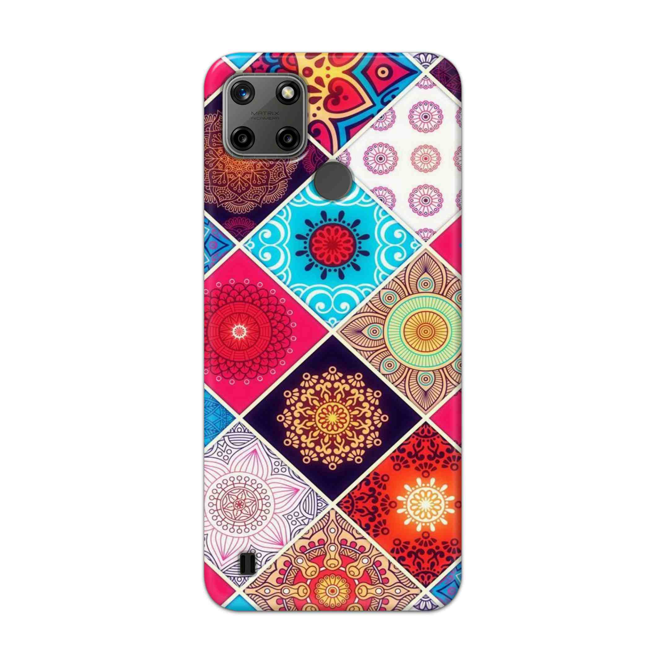 Buy Rainbow Mandala Hard Back Mobile Phone Case Cover For Realme C25Y Online