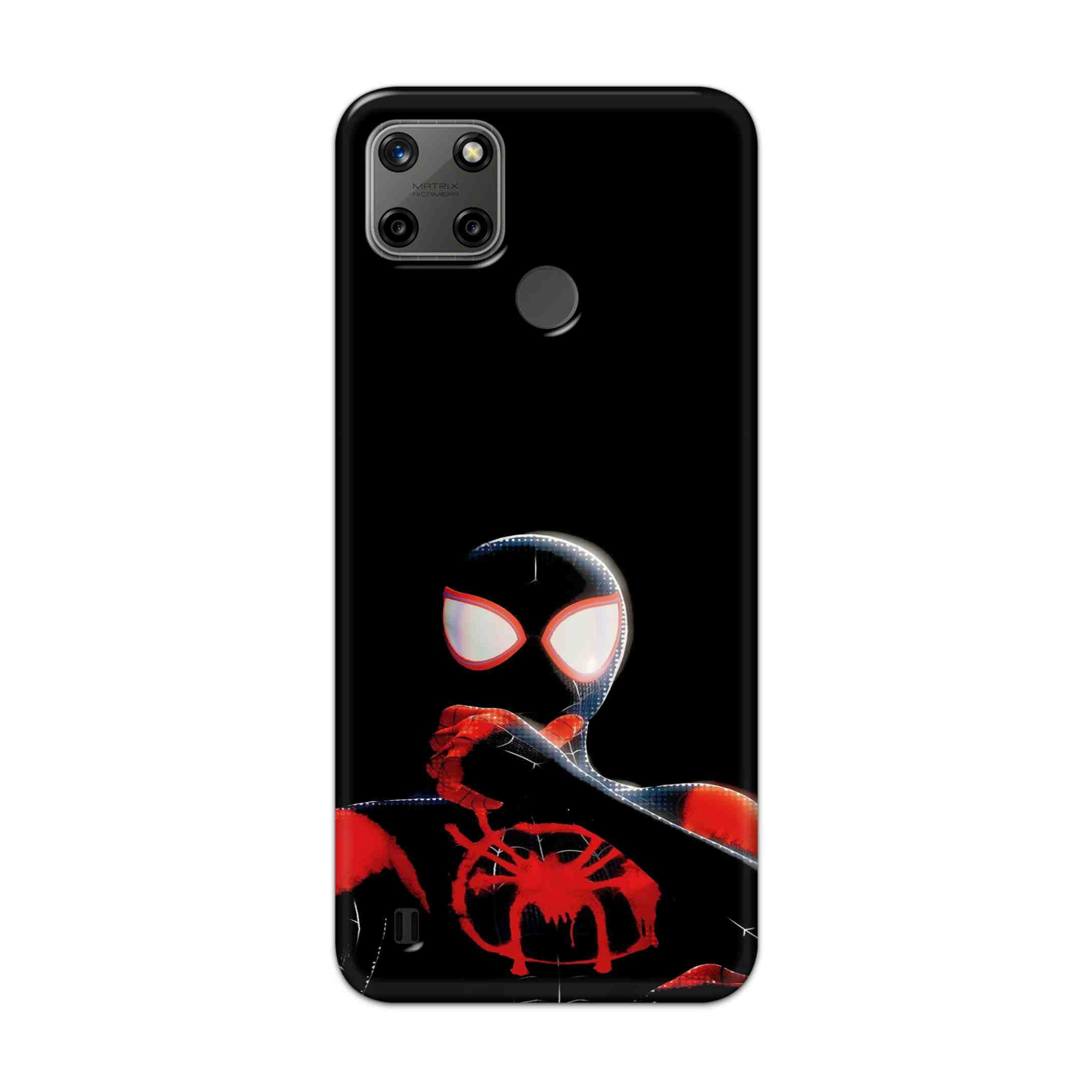 Buy Black Spiderman Hard Back Mobile Phone Case Cover For Realme C25Y Online