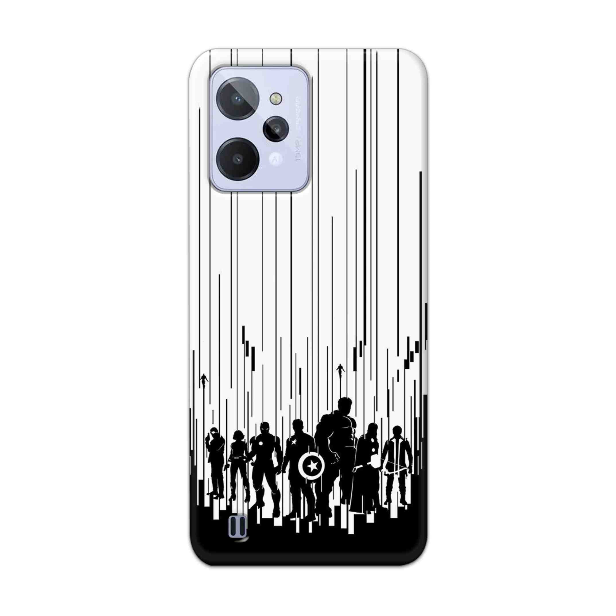 Buy Black And White Avengers Hard Back Mobile Phone Case Cover For Realme C31 Online
