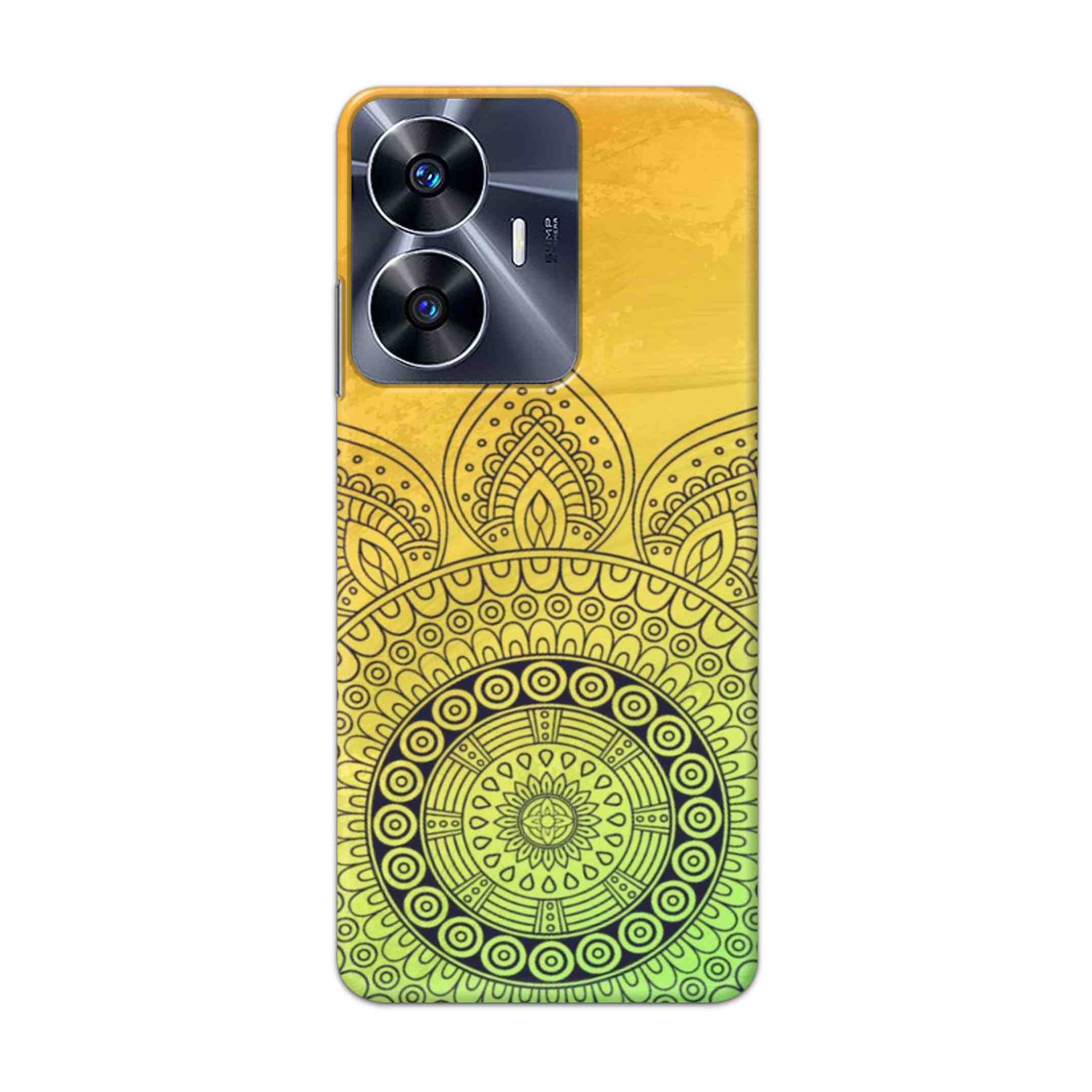 Buy Yellow Rangoli Hard Back Mobile Phone Case Cover For Realme C55 Online