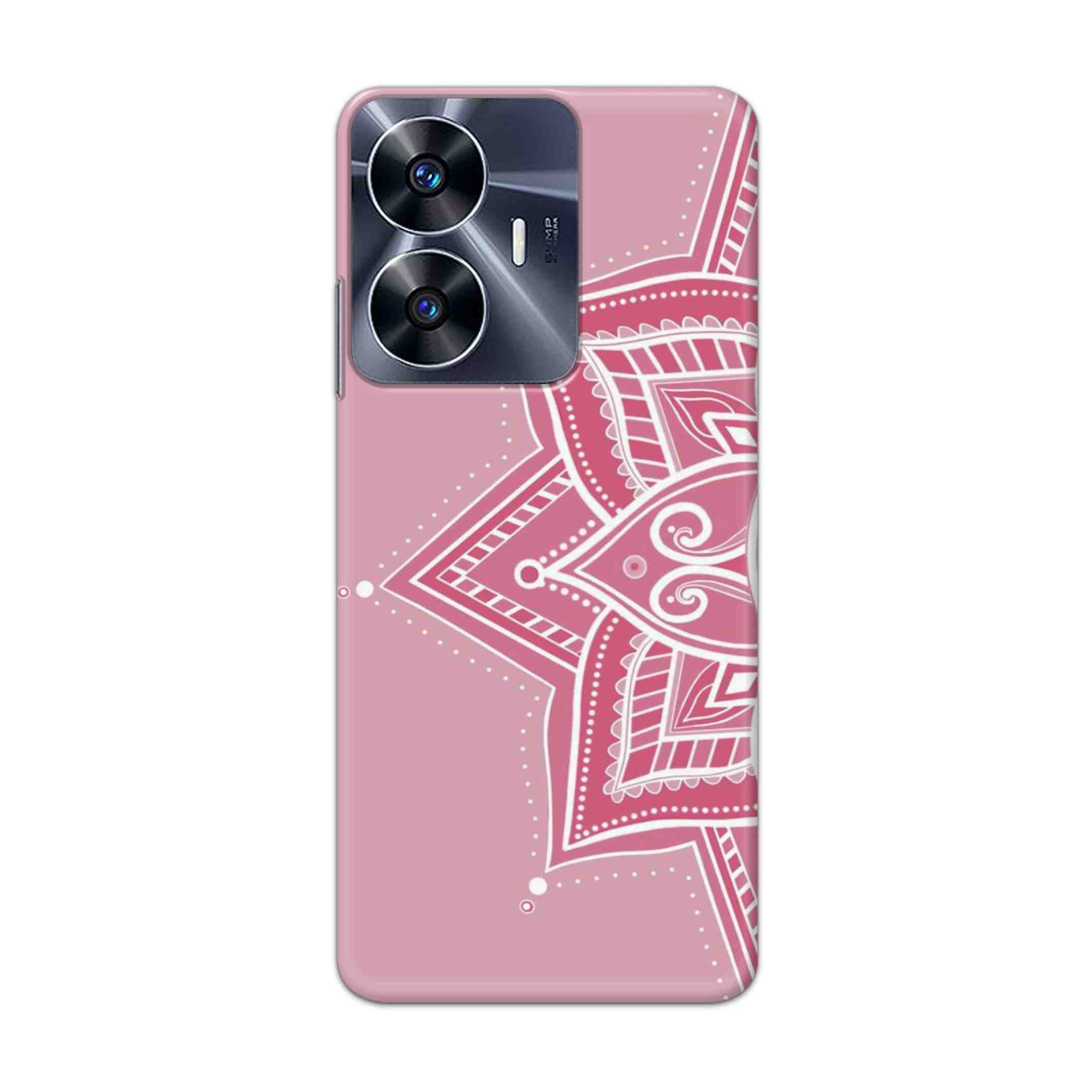 Buy Pink Rangoli Hard Back Mobile Phone Case Cover For Realme C55 Online