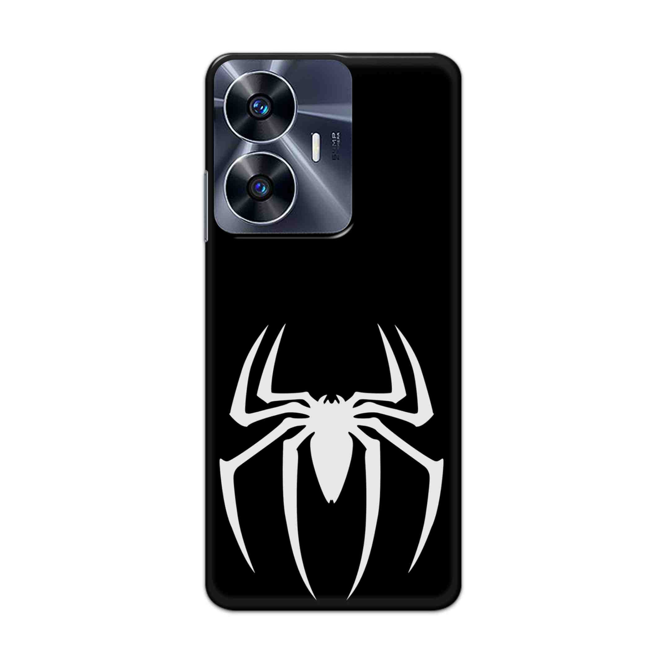 Buy Black Spiderman Logo Hard Back Mobile Phone Case Cover For Realme C55 Online