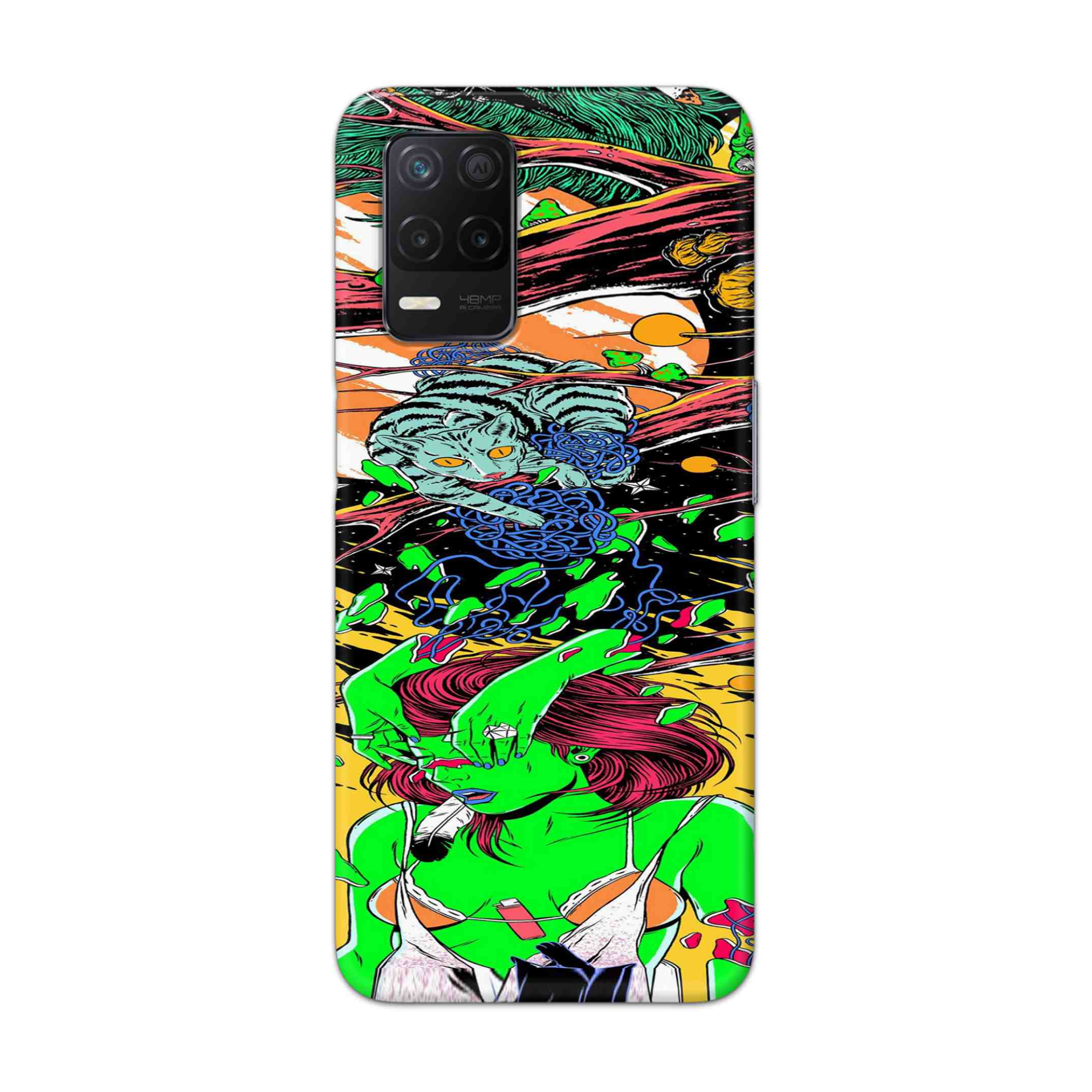 Buy Green Girl Art Hard Back Mobile Phone Case Cover For Realme Narzo 30 5G Online