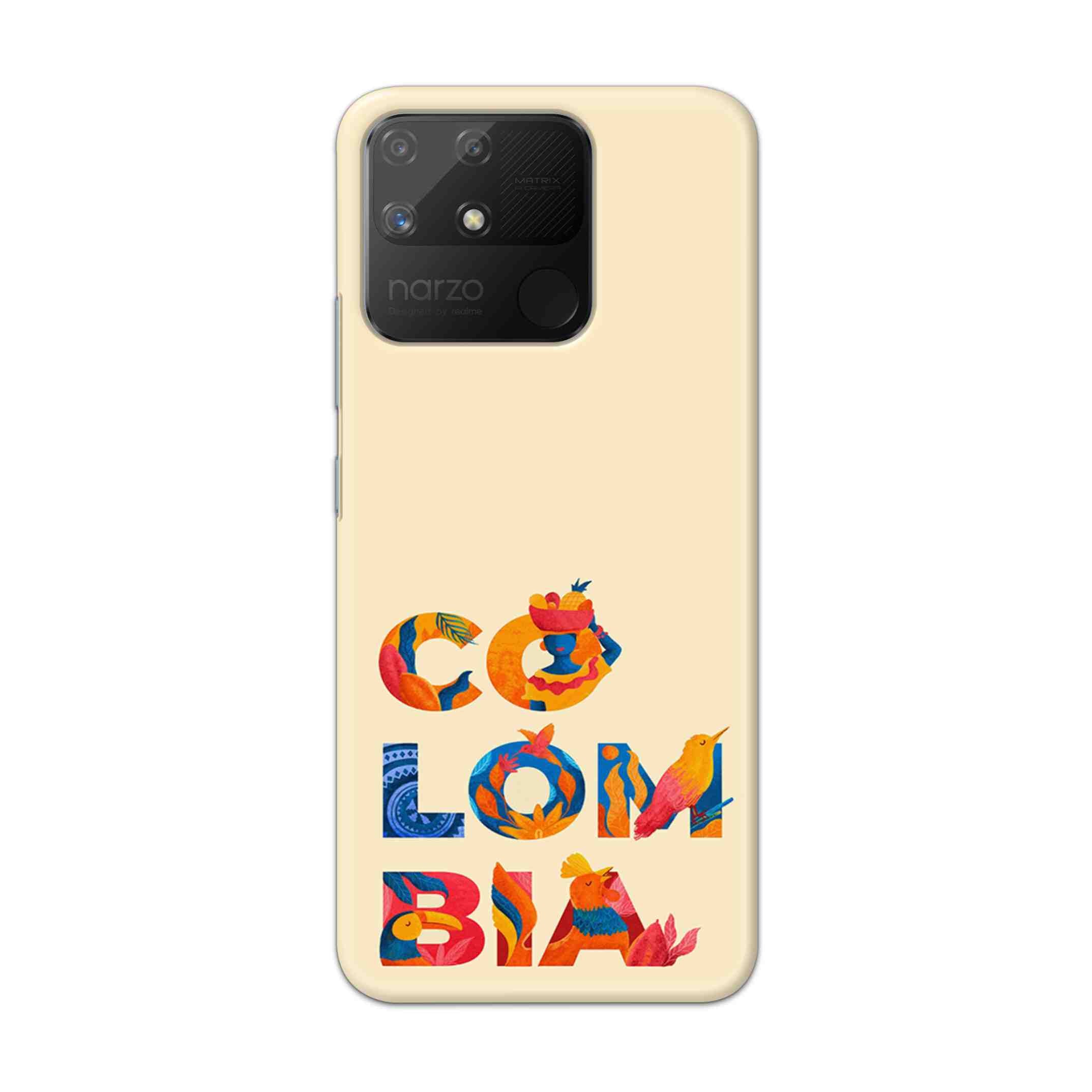 Buy Colombia Hard Back Mobile Phone Case Cover For Realme Narzo 50a Online