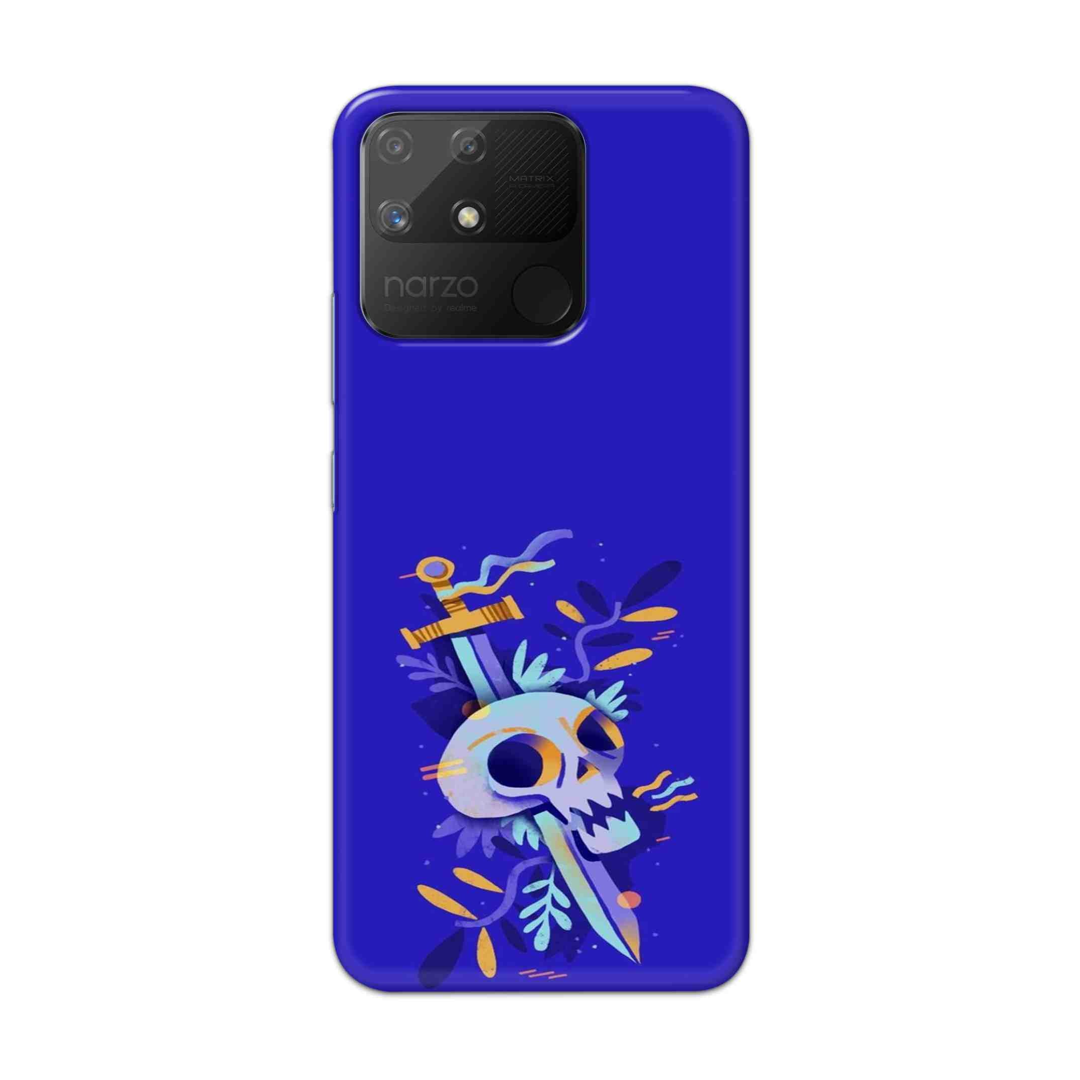 Buy Blue Skull Hard Back Mobile Phone Case Cover For Realme Narzo 50a Online