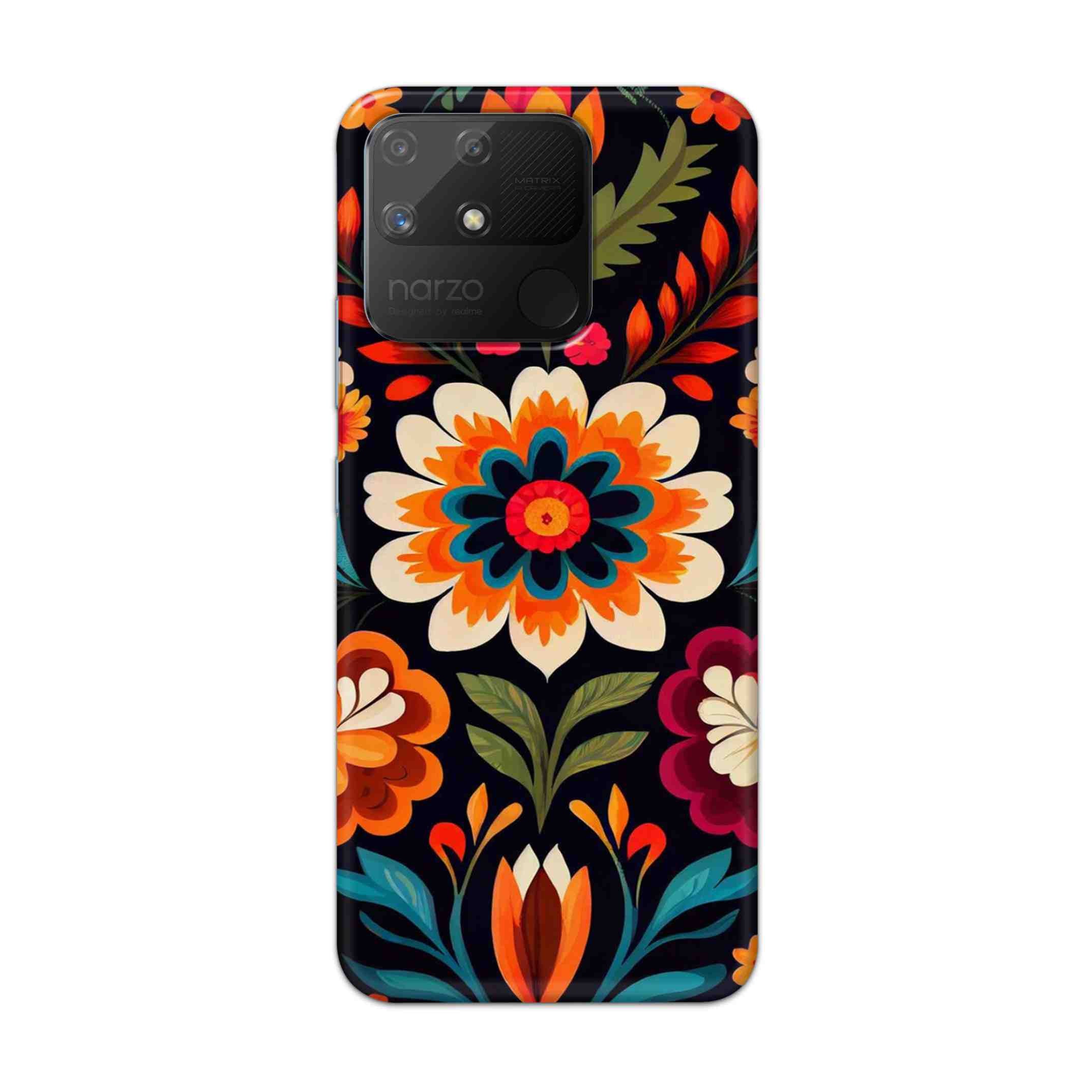 Buy Flower Hard Back Mobile Phone Case Cover For Realme Narzo 50a Online