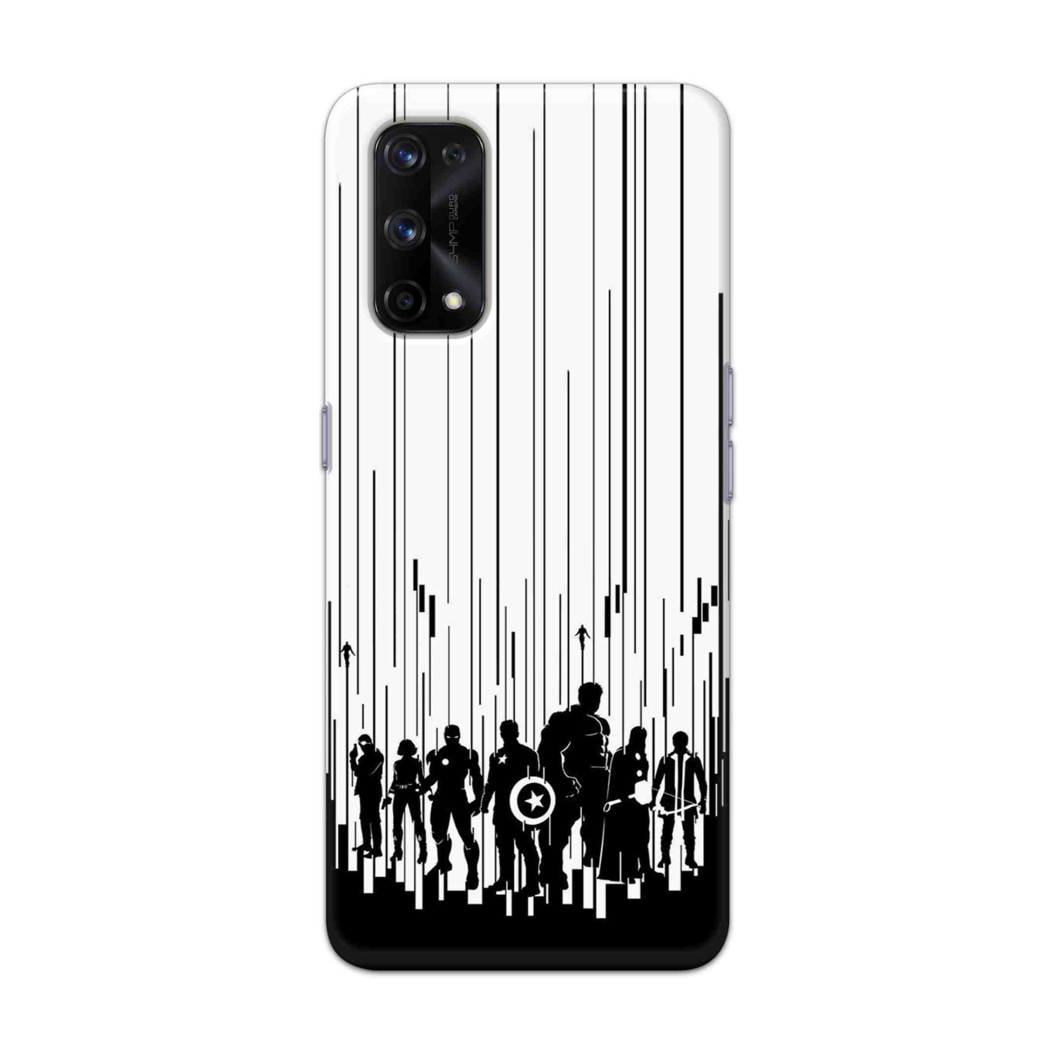 Buy Black And White Avengers Hard Back Mobile Phone Case Cover For Realme X7 Pro Online