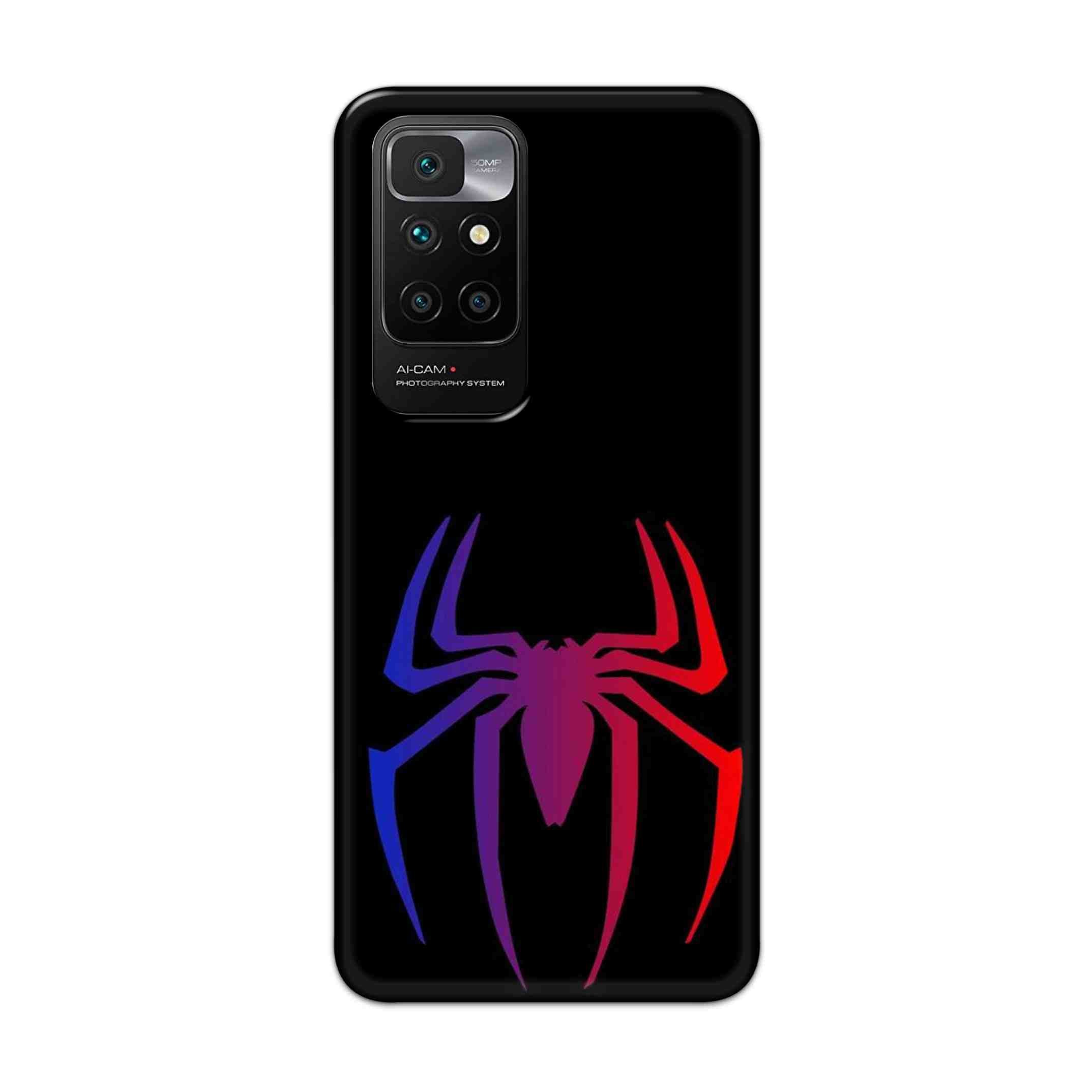 Buy Neon Spiderman Logo Hard Back Mobile Phone Case Cover For Redmi 10 Prime Online