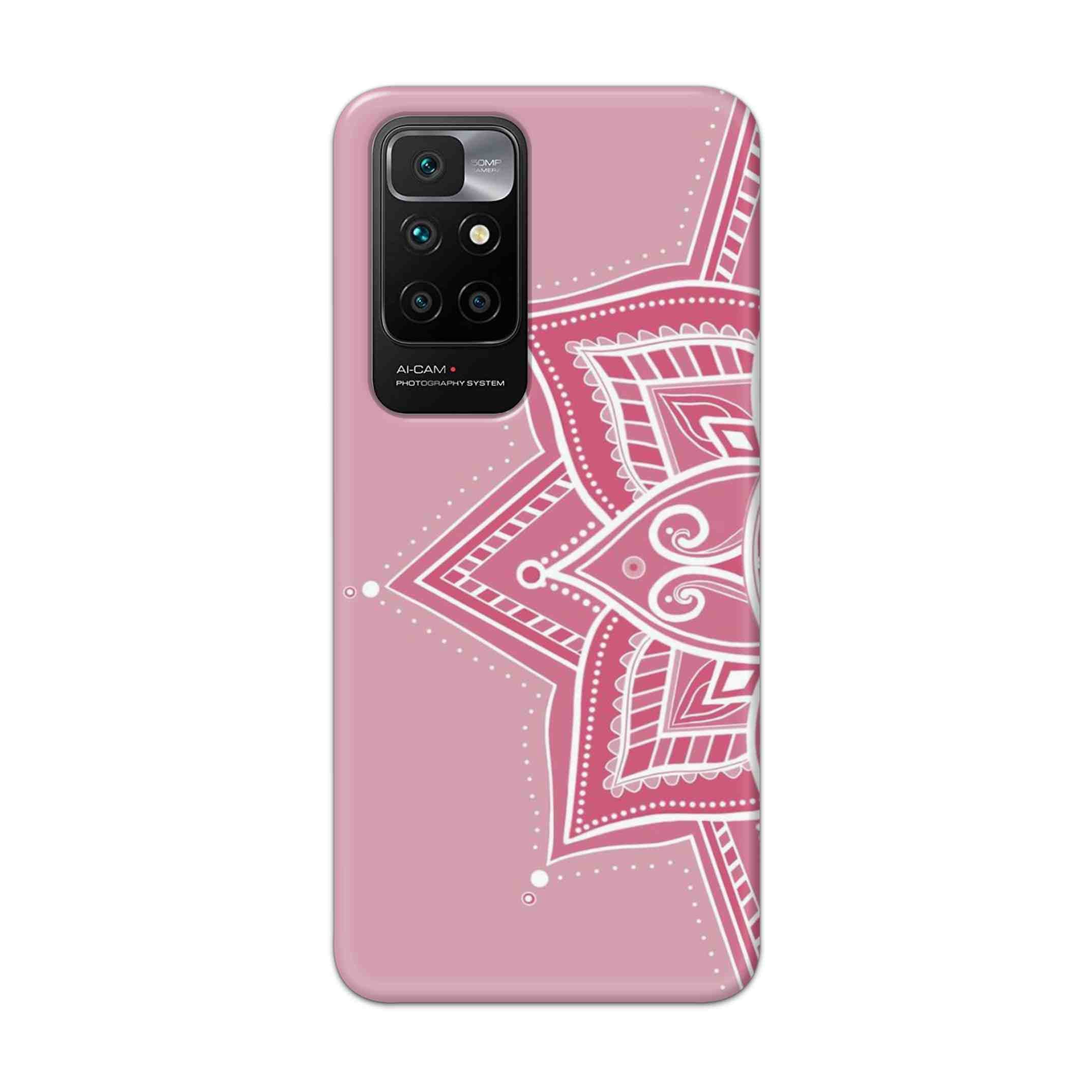 Buy Pink Rangoli Hard Back Mobile Phone Case Cover For Redmi 10 Prime Online